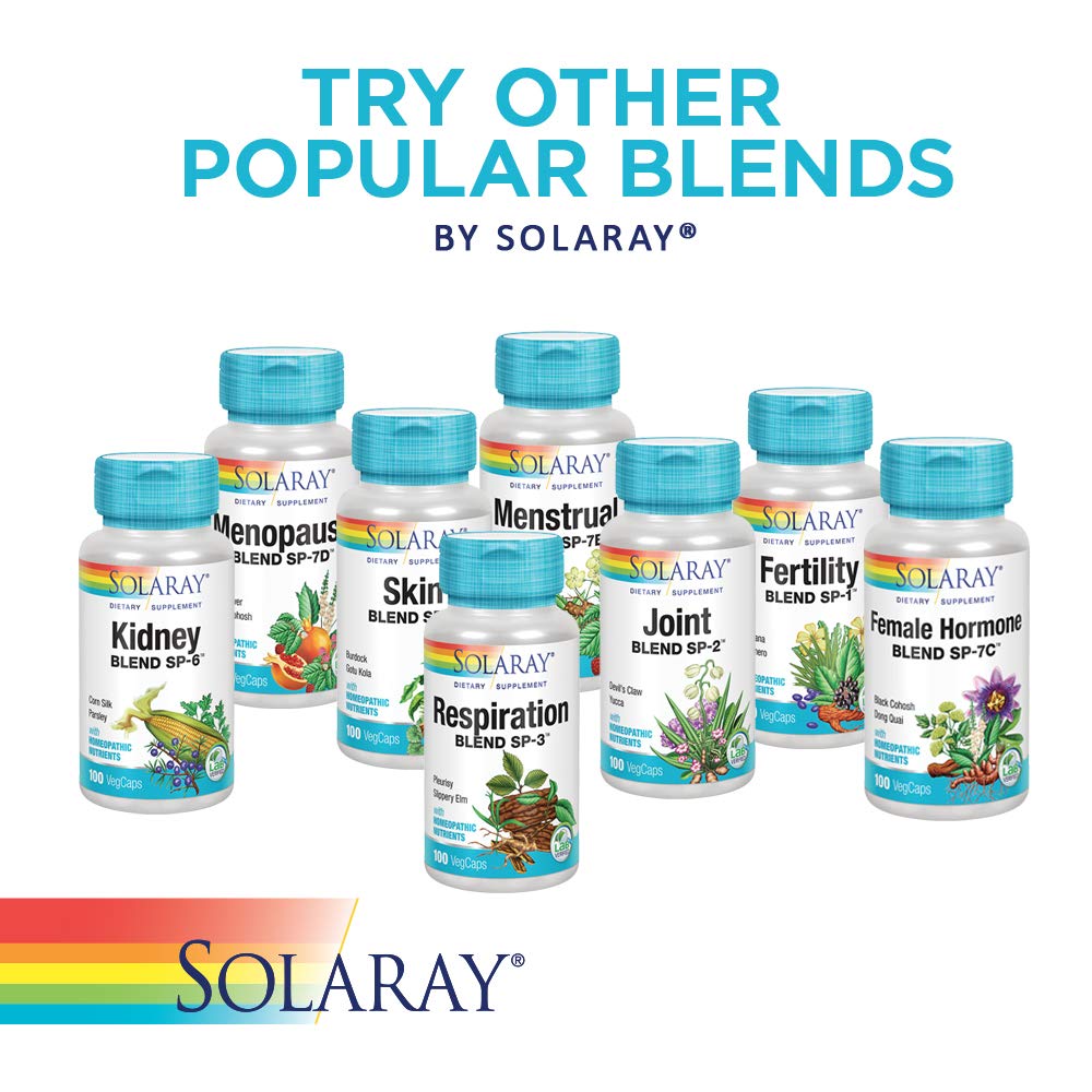 Solaray Memory Blend SP-30 | Herbal Blend w/Cell Salt Nutrients to Help Support Memory, Concentrate & Focus | Non-GMO, Vegan | 50 Servings | 100 VegCaps