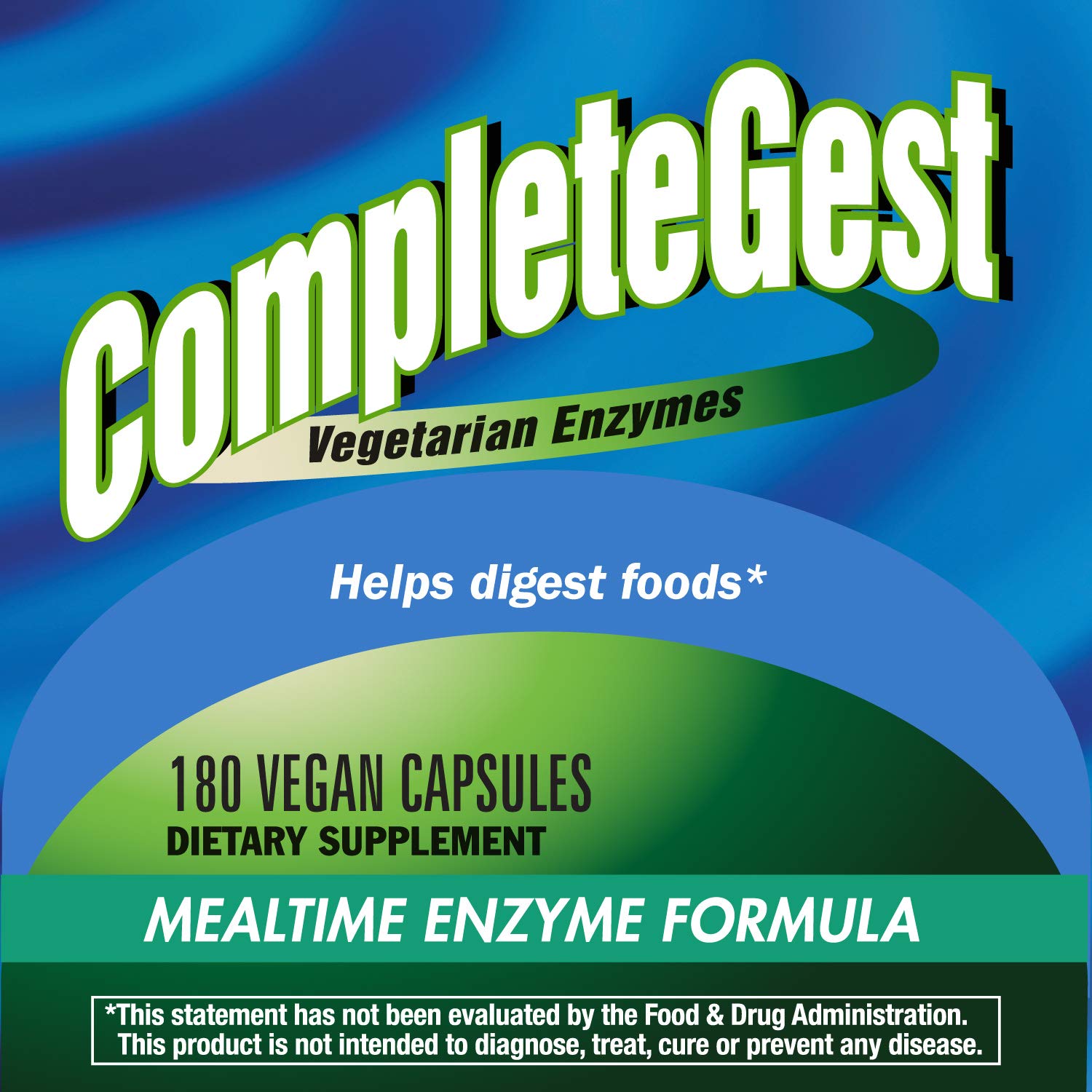 Nature?s Way CompleteGest Vegan Enzymes, 180 Capsules
