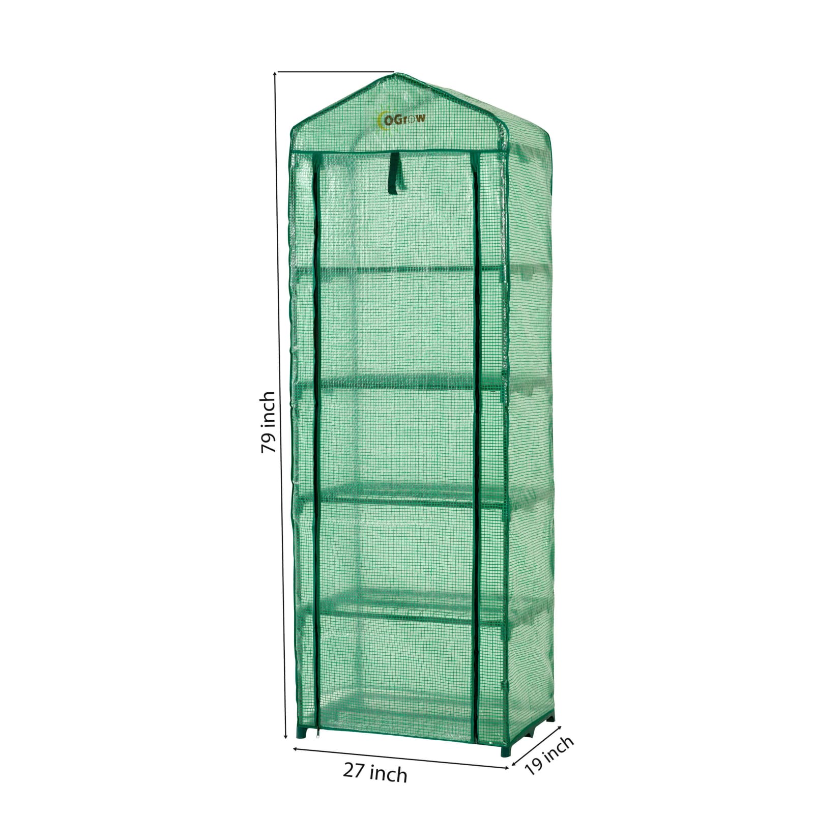 Ogrow Ultra-Deluxe 5 Tier Portable Gardenhouse Greenhouse - OG2719-5T