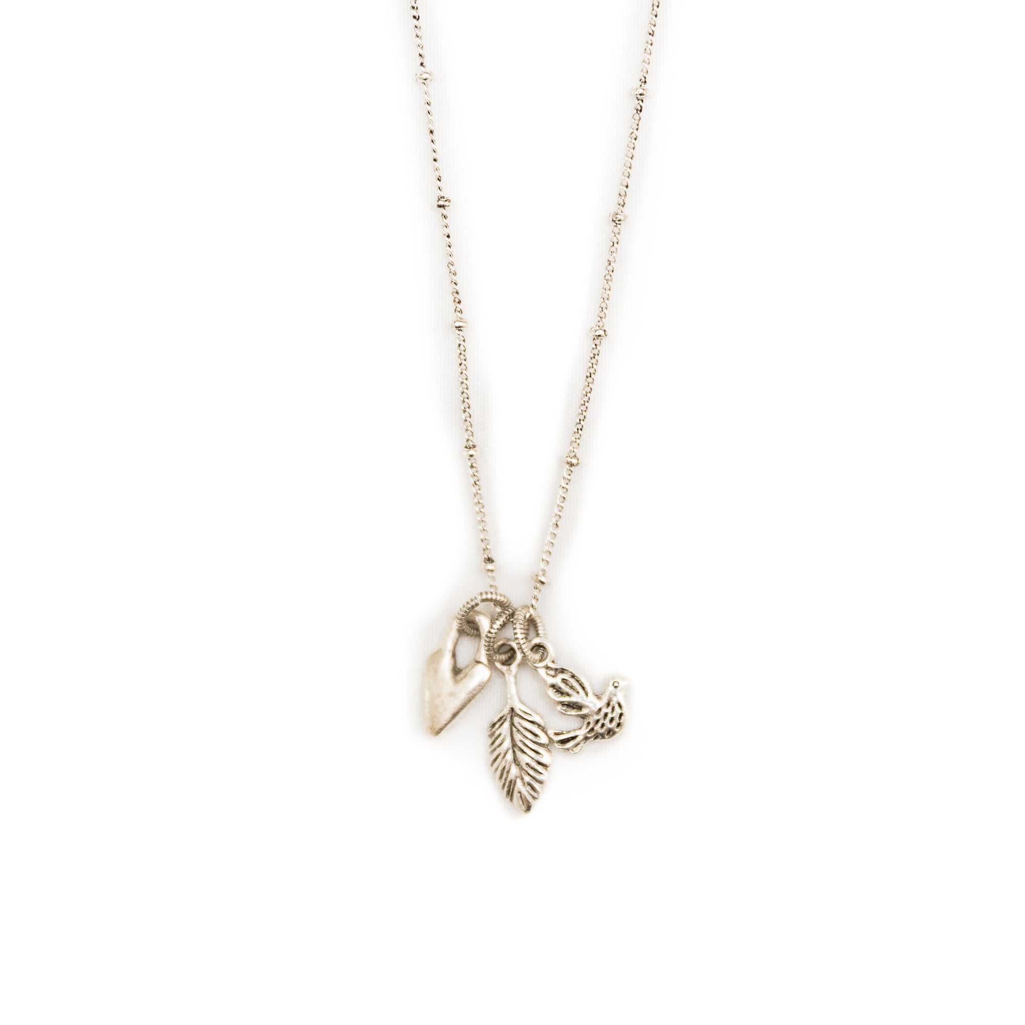  Heaven Inspired Loaves & Fishes Necklace - Silver 