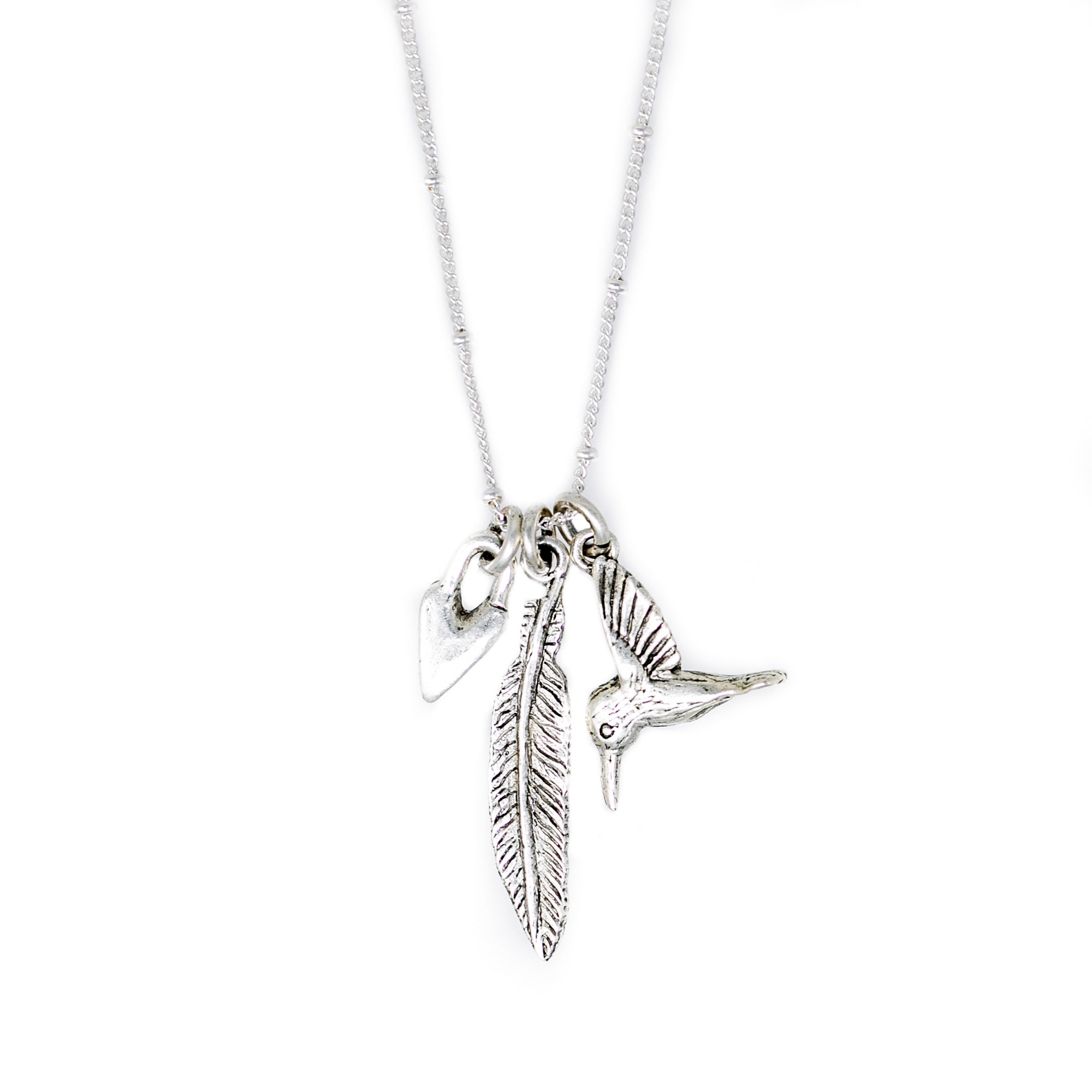  Heaven Inspired Carriers of Breakthrough Necklace - Silver 