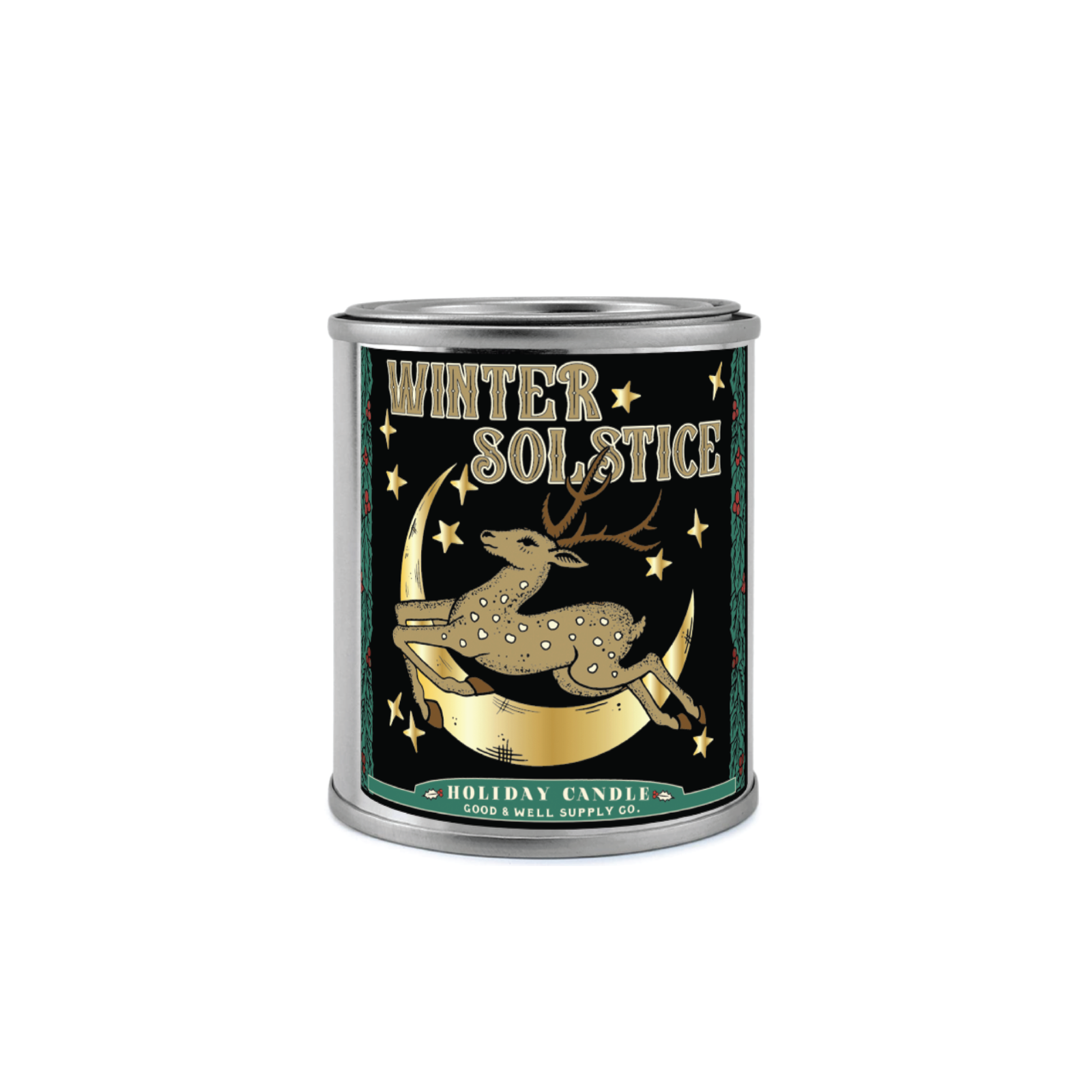 Winter Solstice Holiday Candle