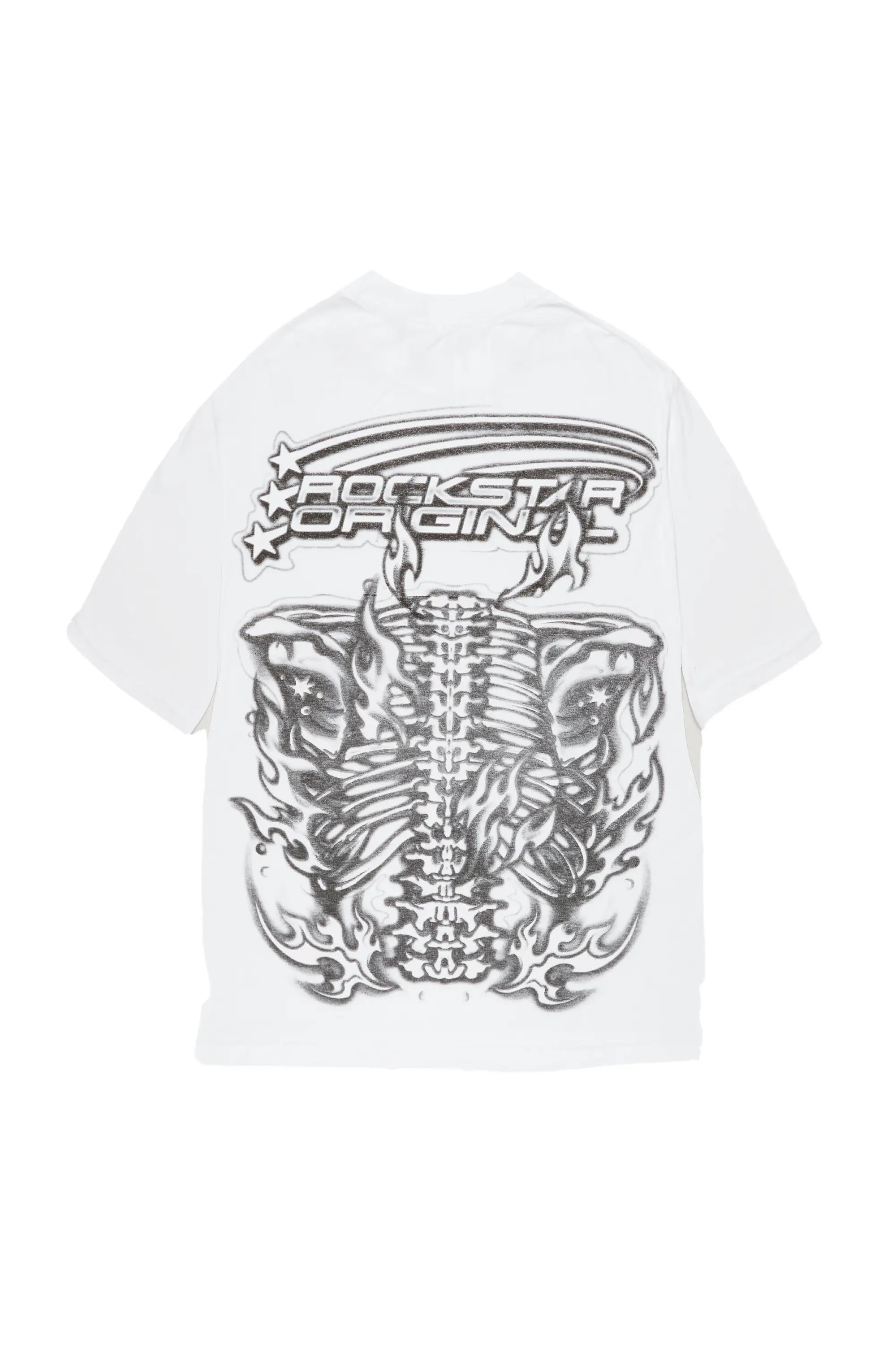 Skelly White Oversized Graphic T-Shirt