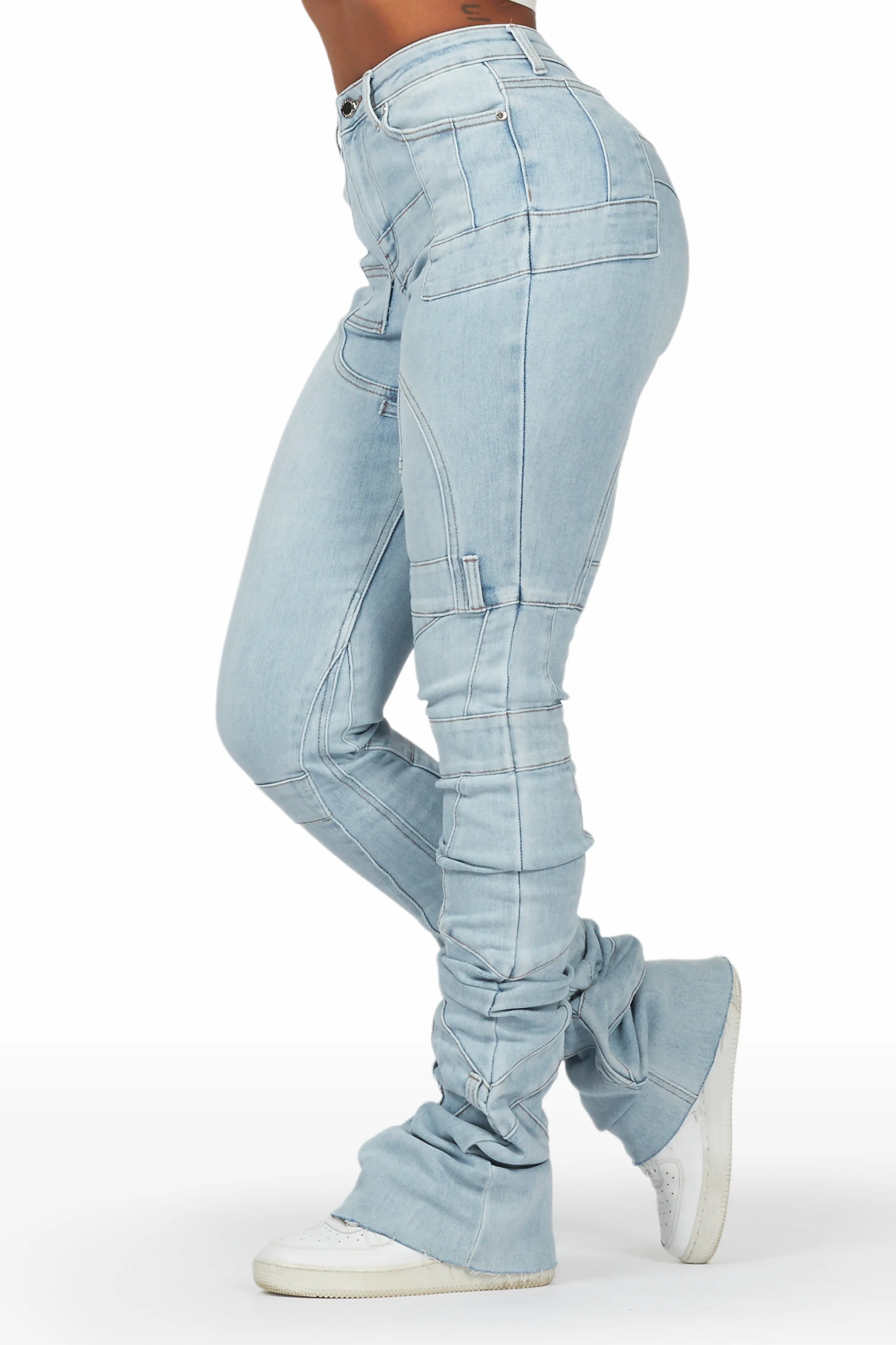 Wynter Light Wash Super Stacked Jean