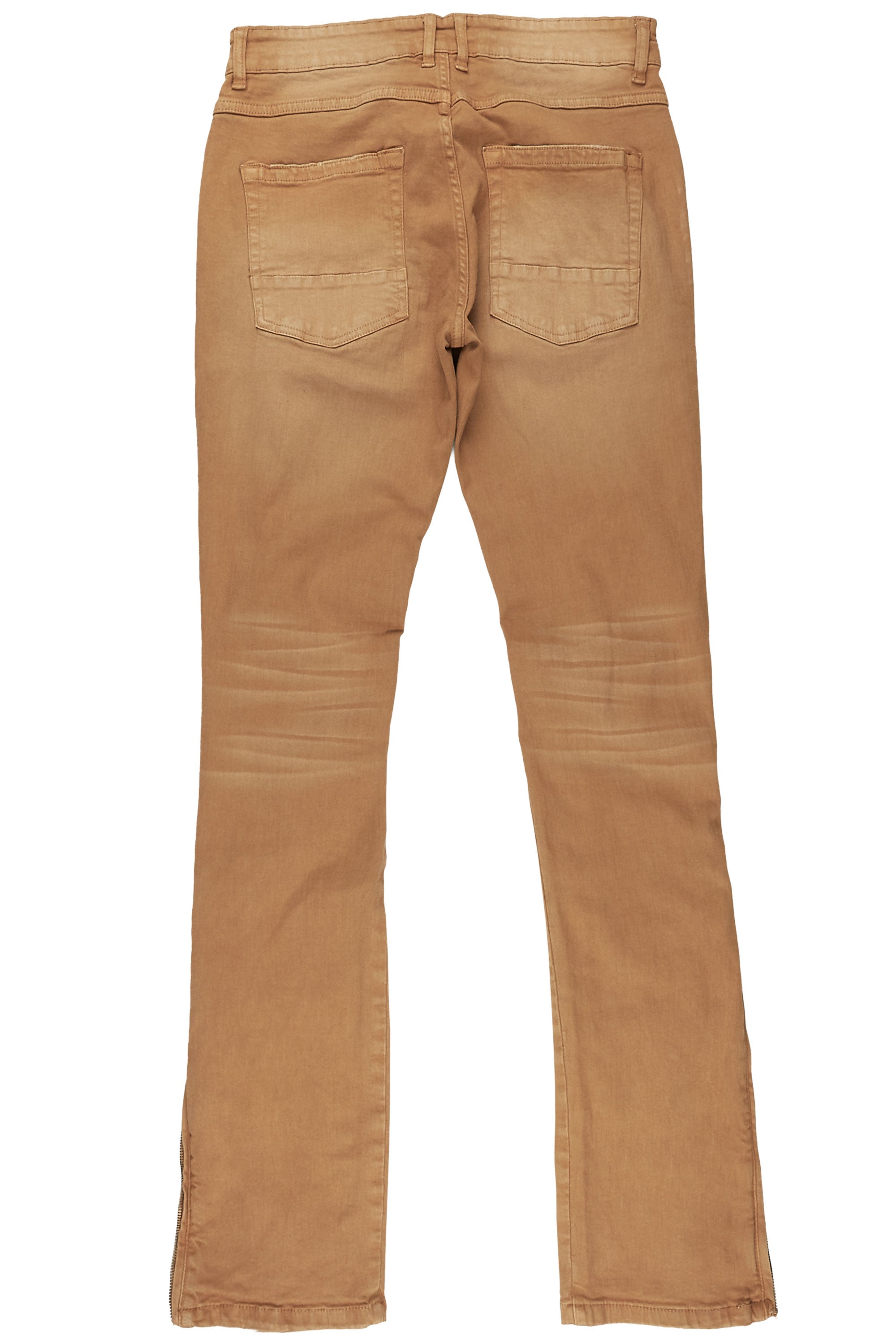 Ezio Gold Stacked Flare Jean