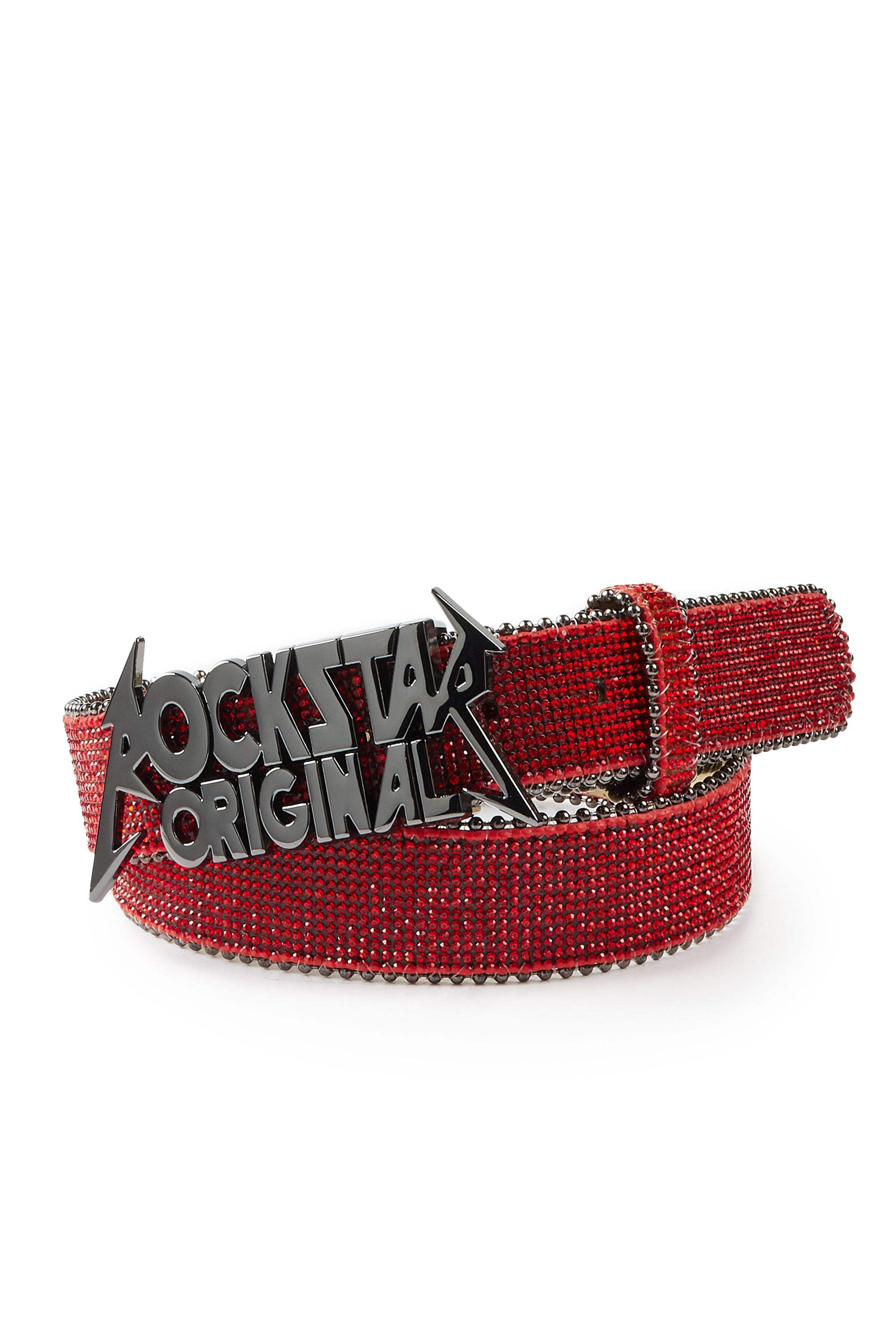 Obrian Rockstar Logo Belt- Red