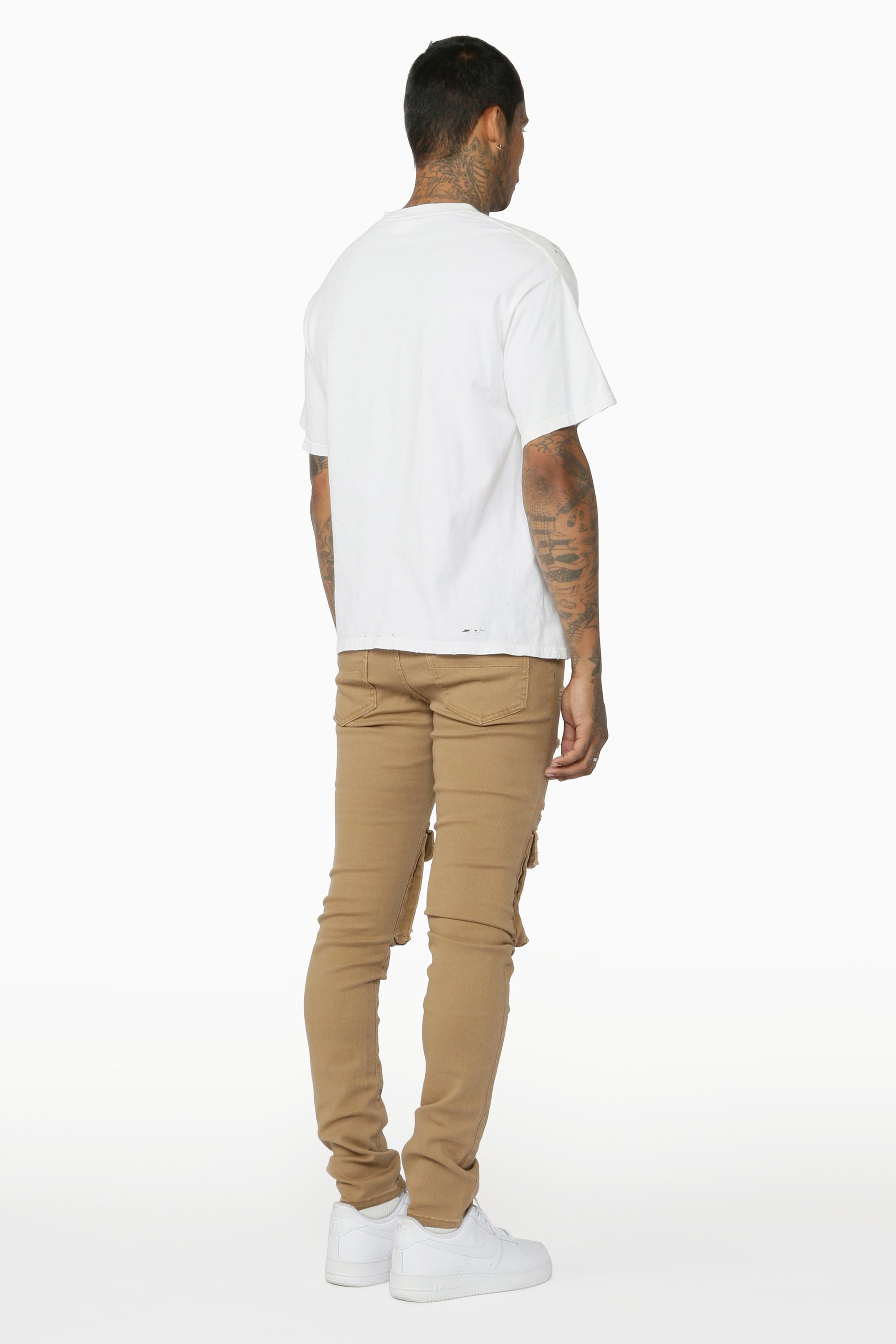 Kyre Beige Cargo Skinny Jean