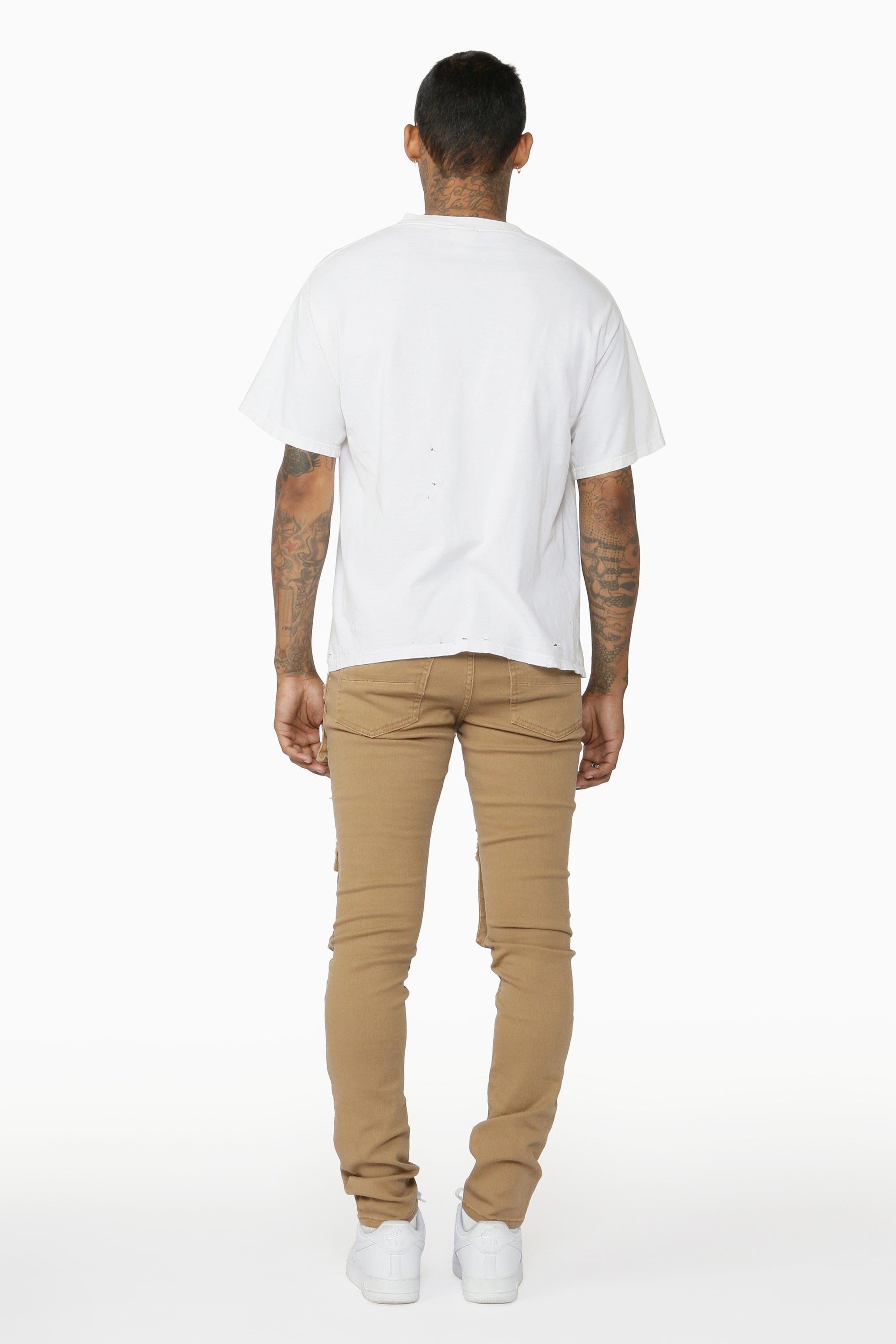 Kyre Beige Cargo Skinny Jean