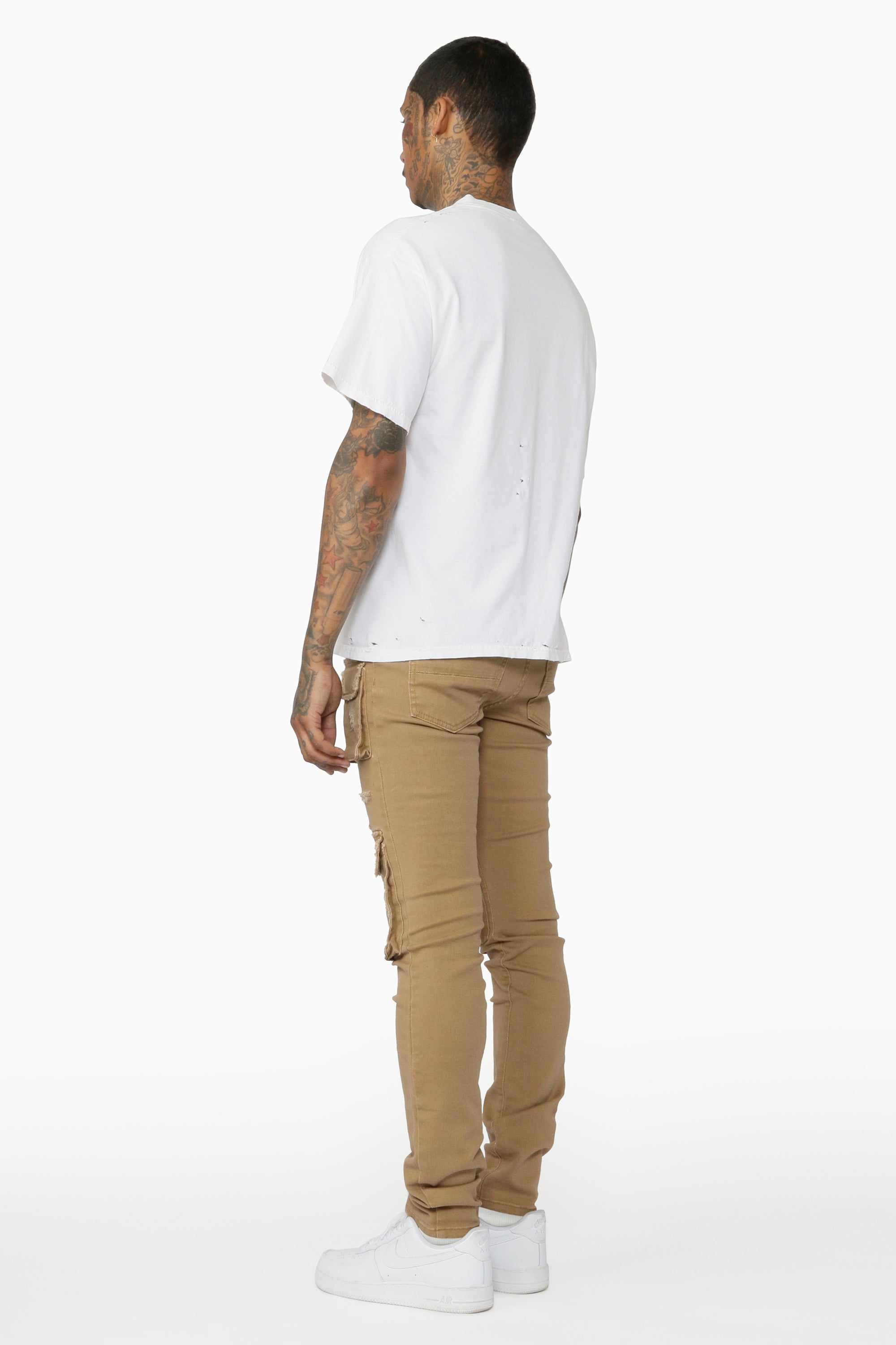 Kyre Beige Cargo Skinny Jean