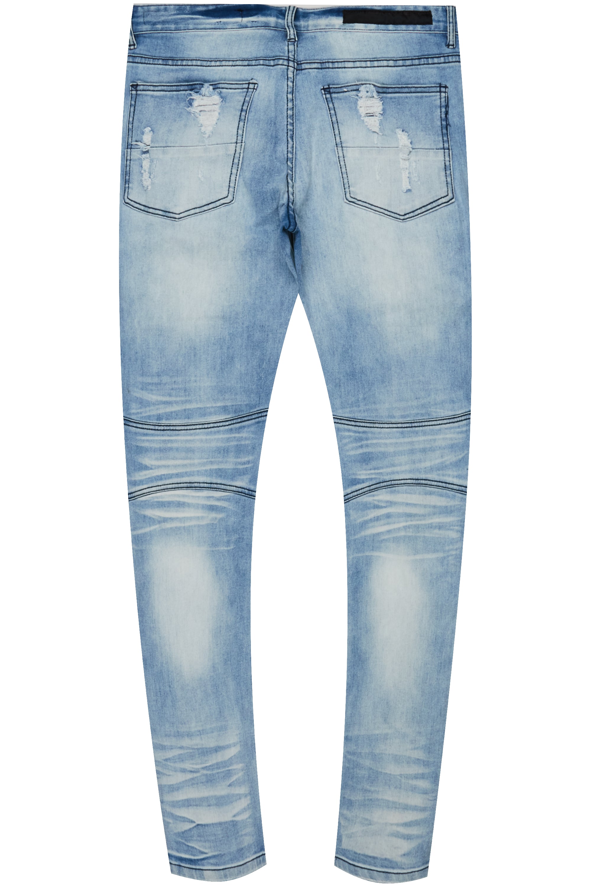 Brennon Signature Biker Jean- Light Wash