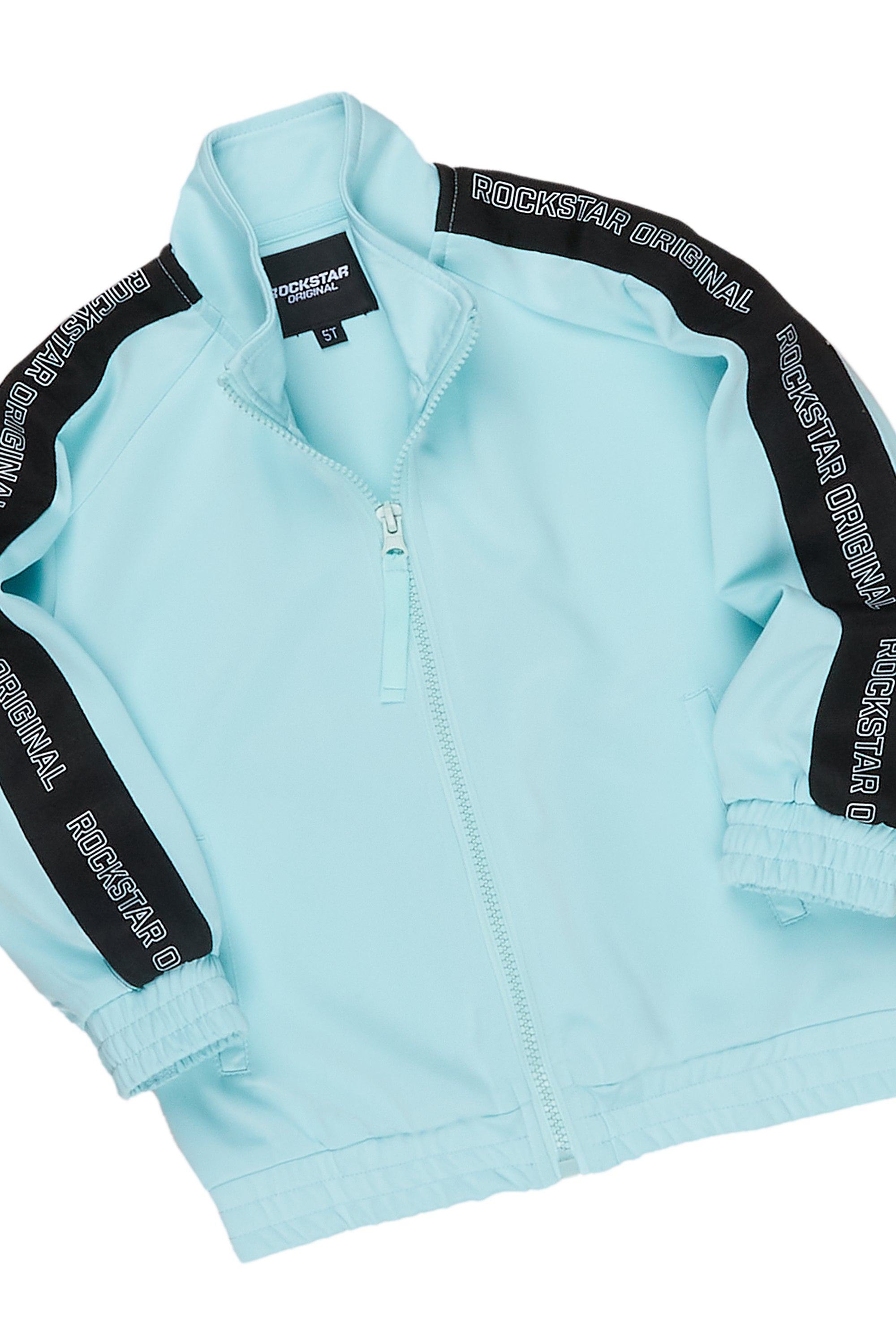 Boys Heir Aqua Zipper Jacket Track Set