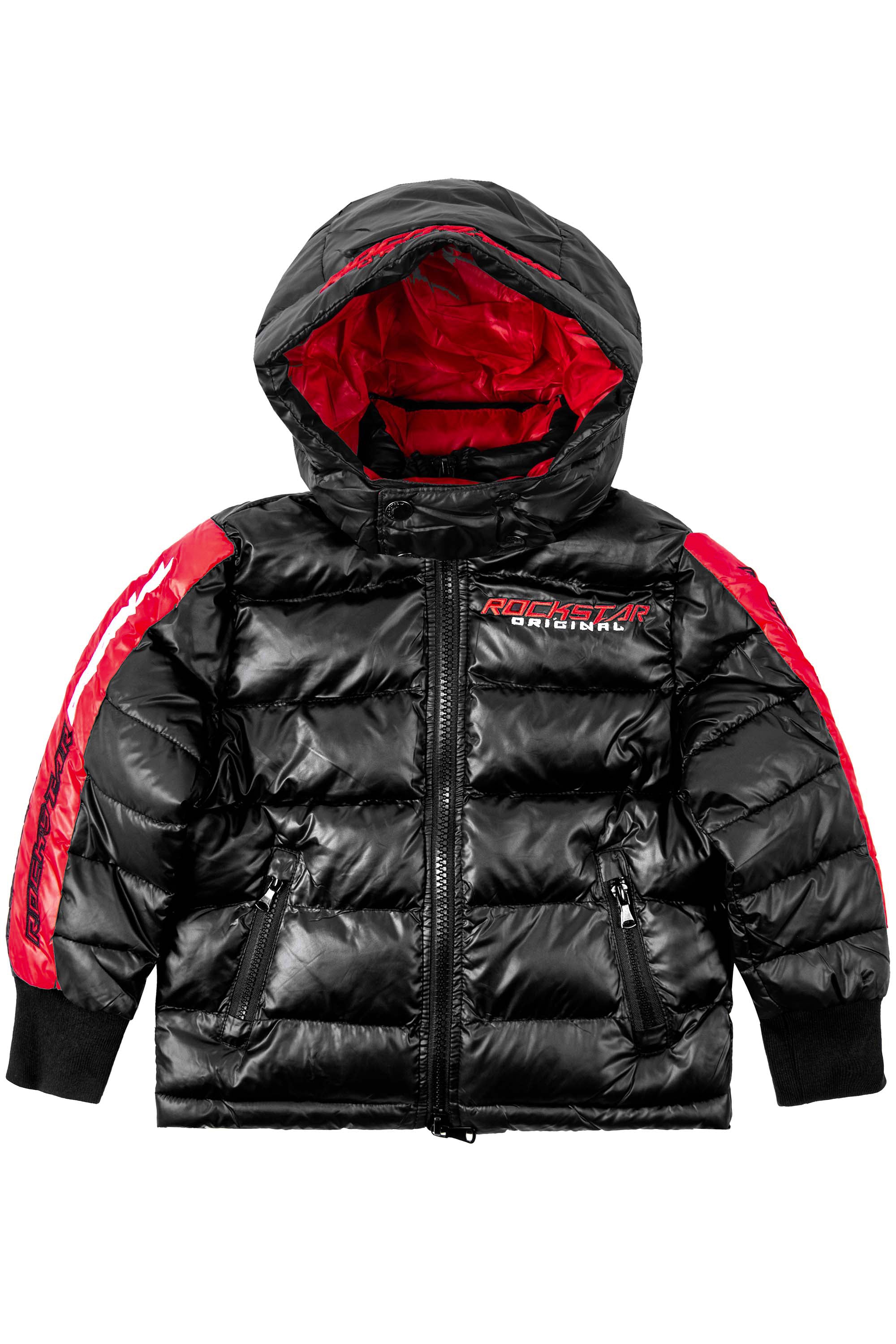 Kids Alasia Puffer Jacket- Black