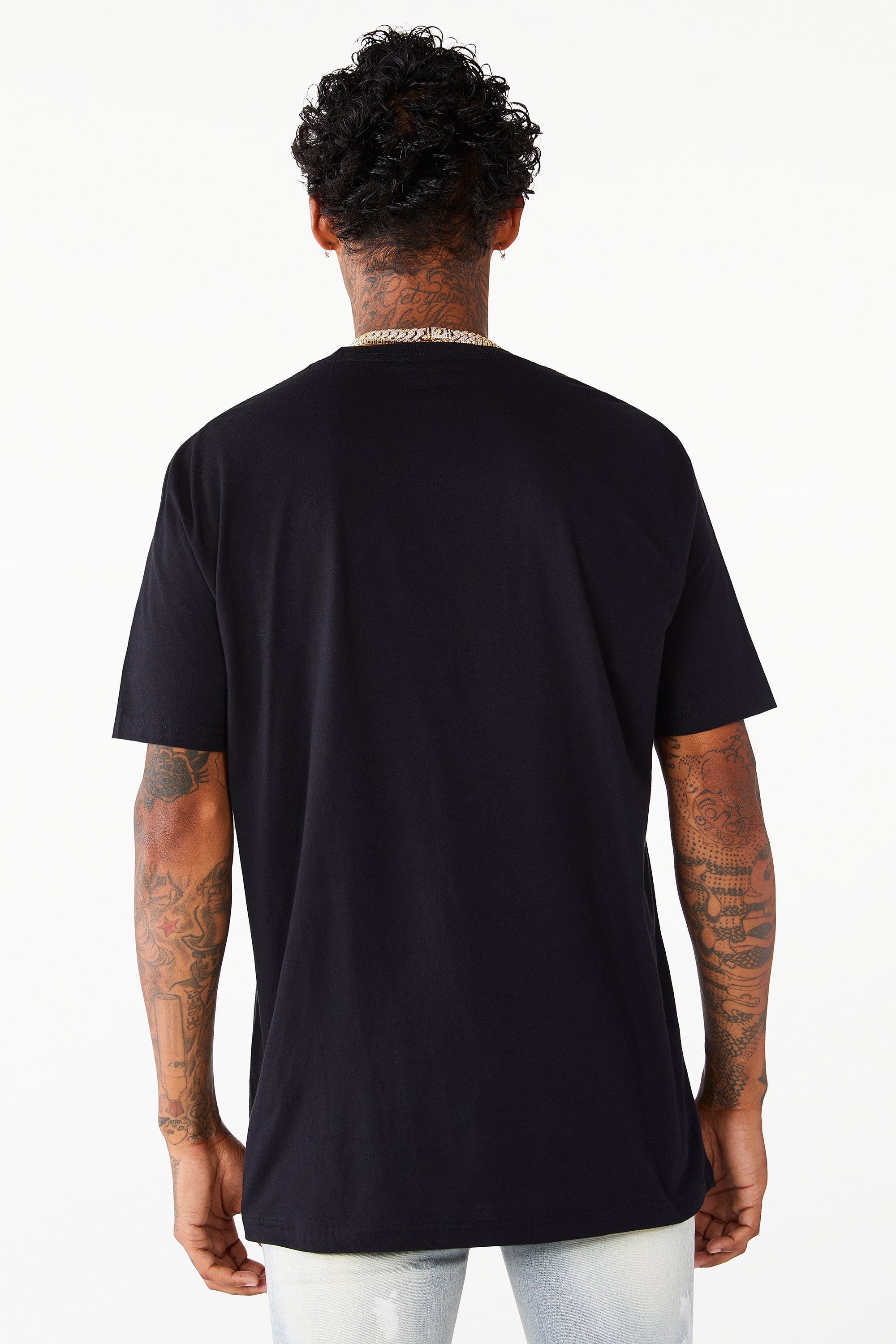 Octavio Printed T-Shirt- Black