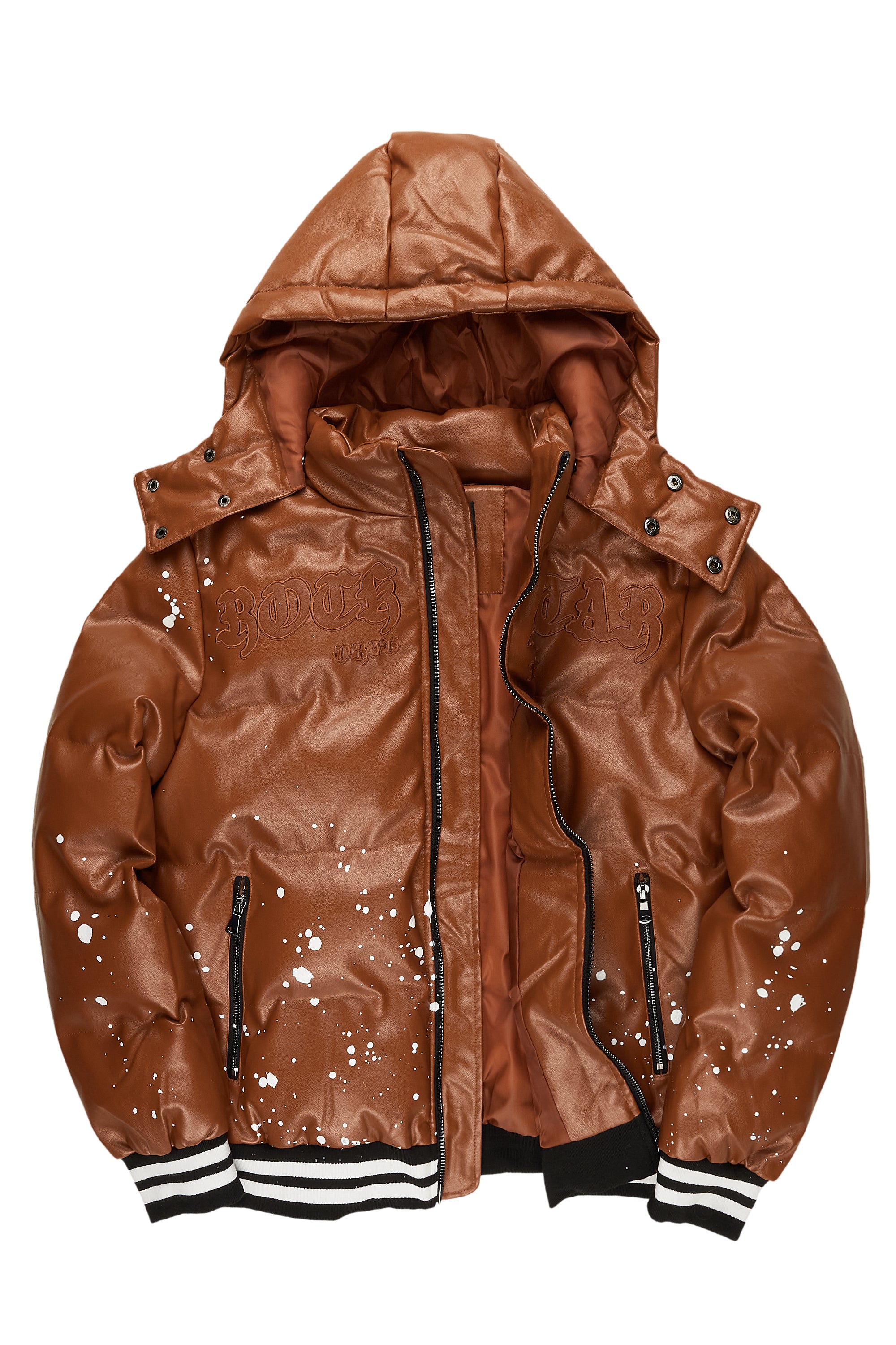Losing My Mind On A Monday Rust Puffer Jacket