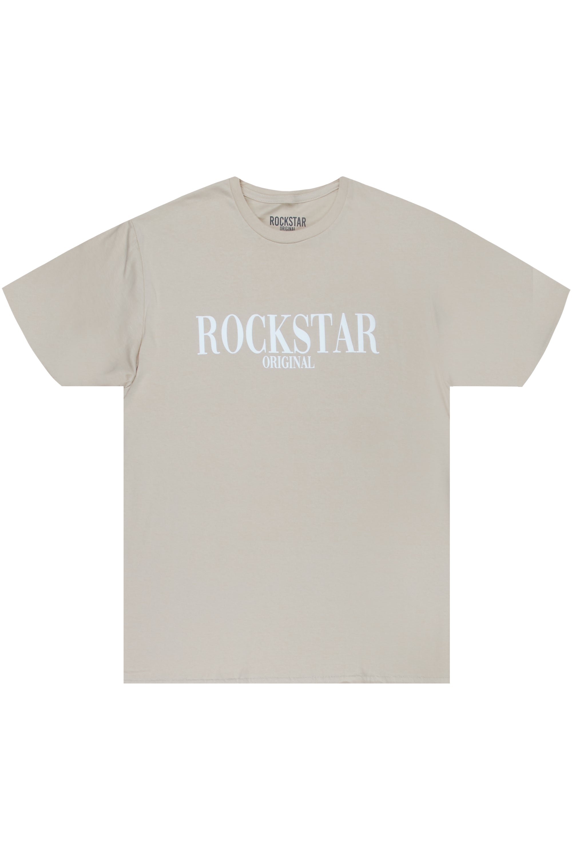 Octavio Printed T-Shirt-Beige/White