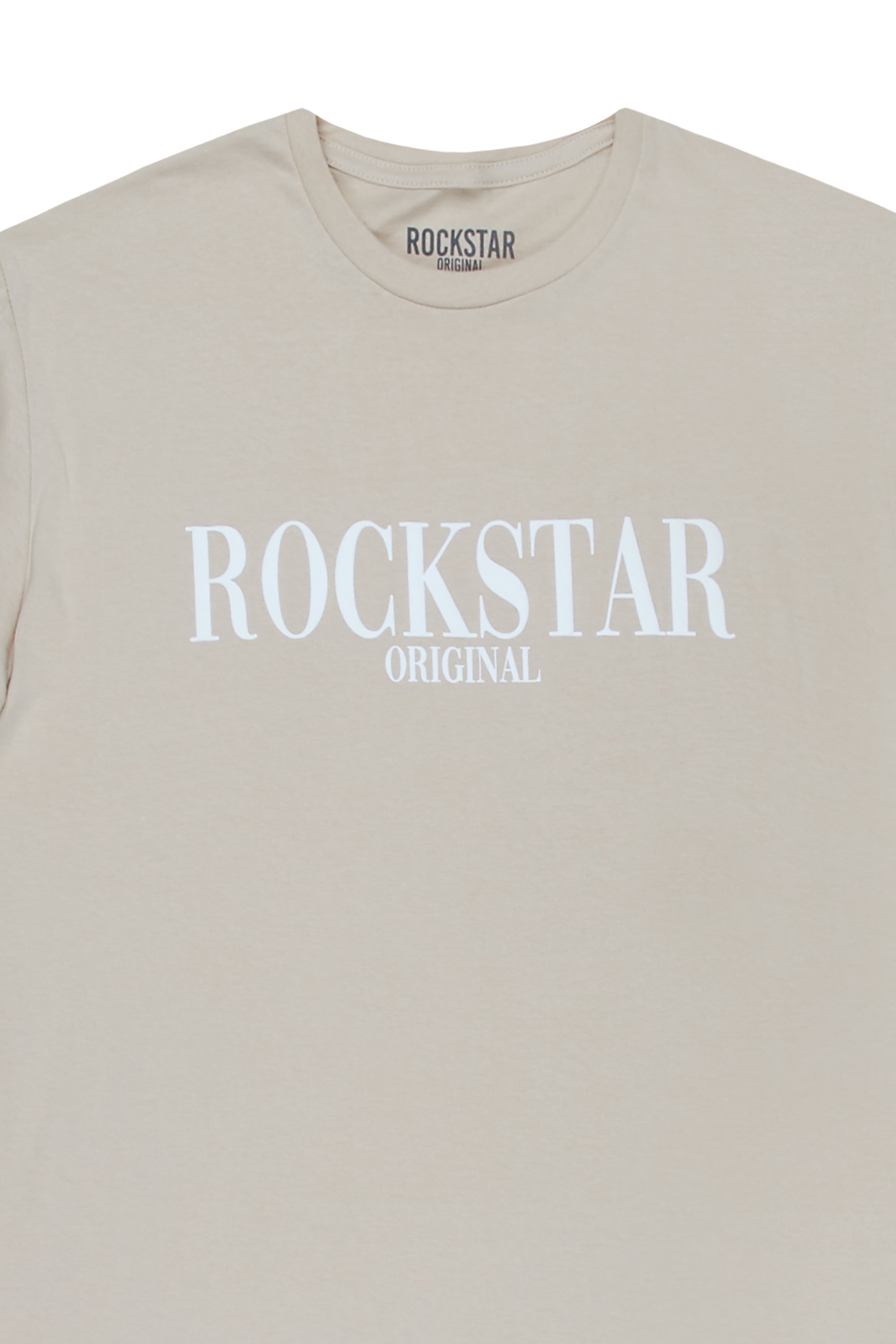 Octavio Printed T-Shirt-Beige/White