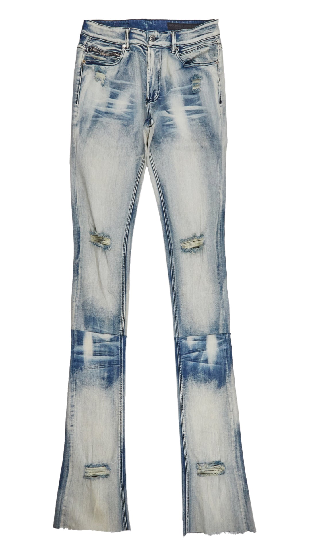 Zander Blue Super Stacked Flare Jean