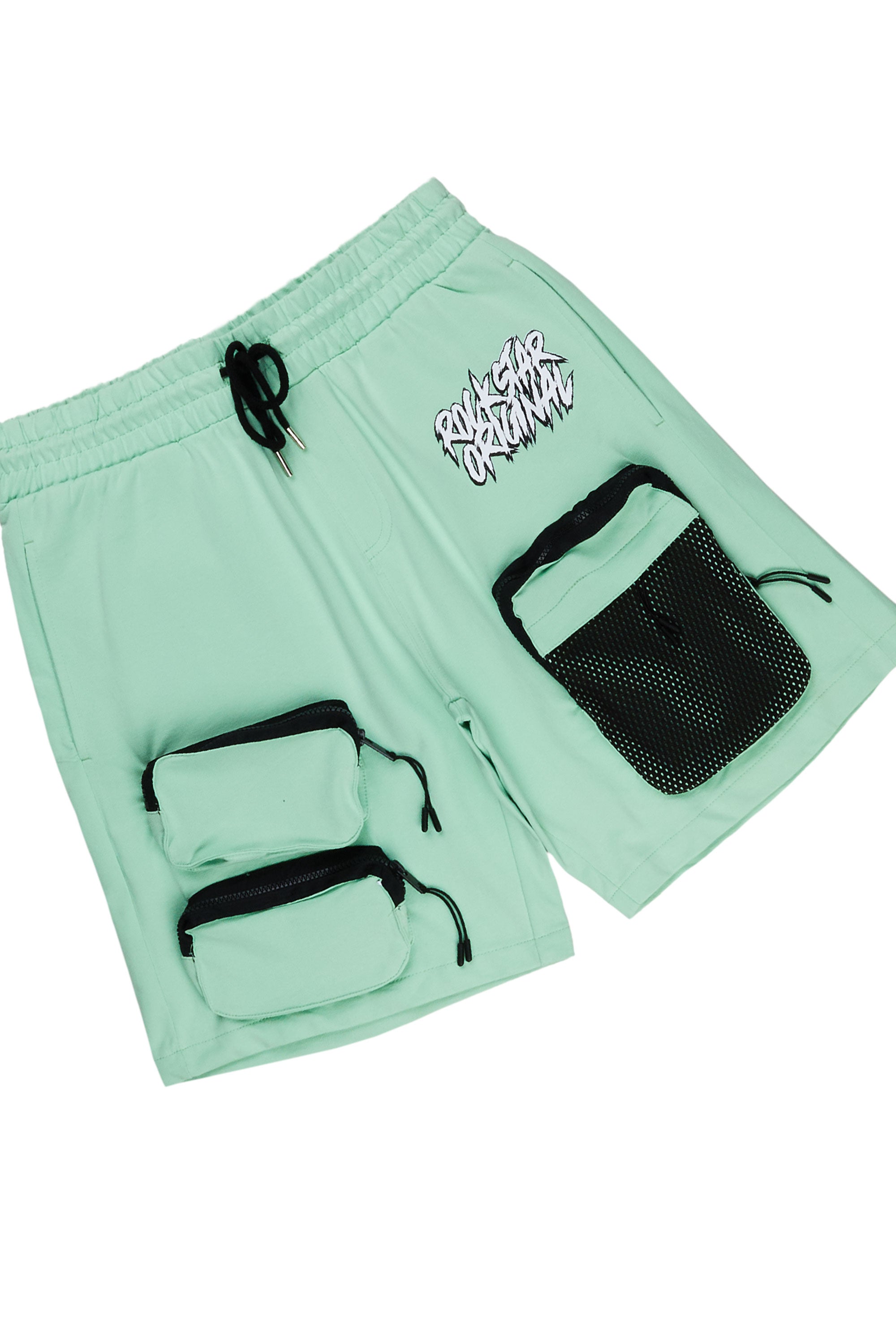 Zustrand White/Green T-Shirt Short Set