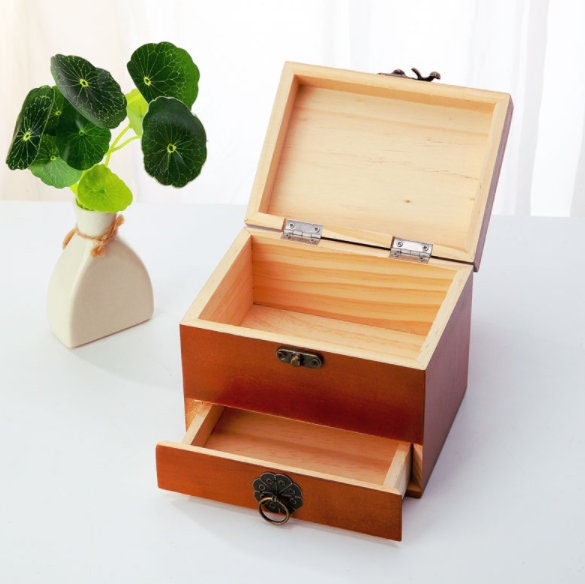 Wooden Sewing Box - Sewing Kit for Adults - Sewing Basket - Hand Sewing Box - Sewing Organizer Supplies Accessories Gift - Sewing Case