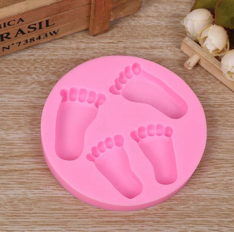 Baby Foot Mold Baby Feet Mold Resin Mold Fondant Mold Chocolate Mold Clay Mold Breakable Treat Box Mold Gender Reveal Mold Baby Shower Mold