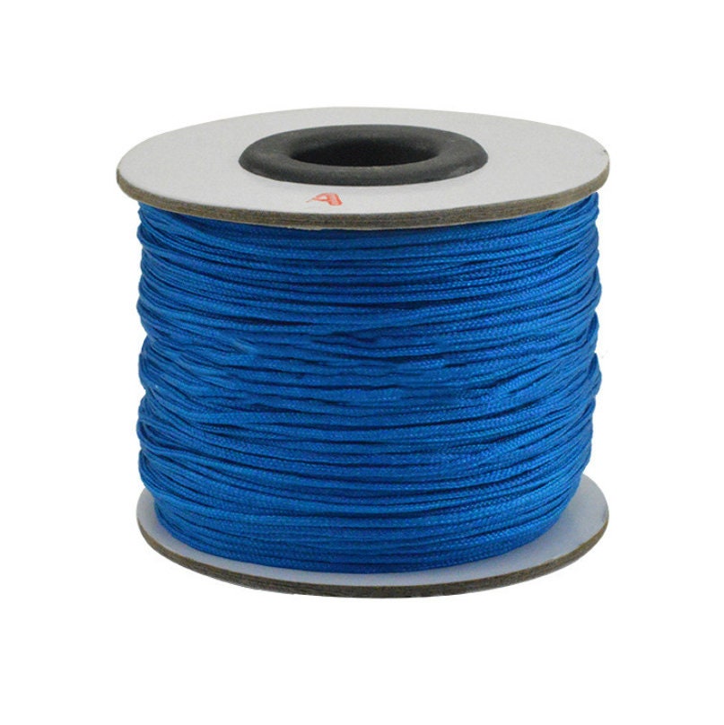Braided Nylon Jewelry Cord 0.8 mm 1 mm 1.5 mm - Beading String Thread - Shamballa Suply - Chinese Knotting Cord Macrame Beading String Wire