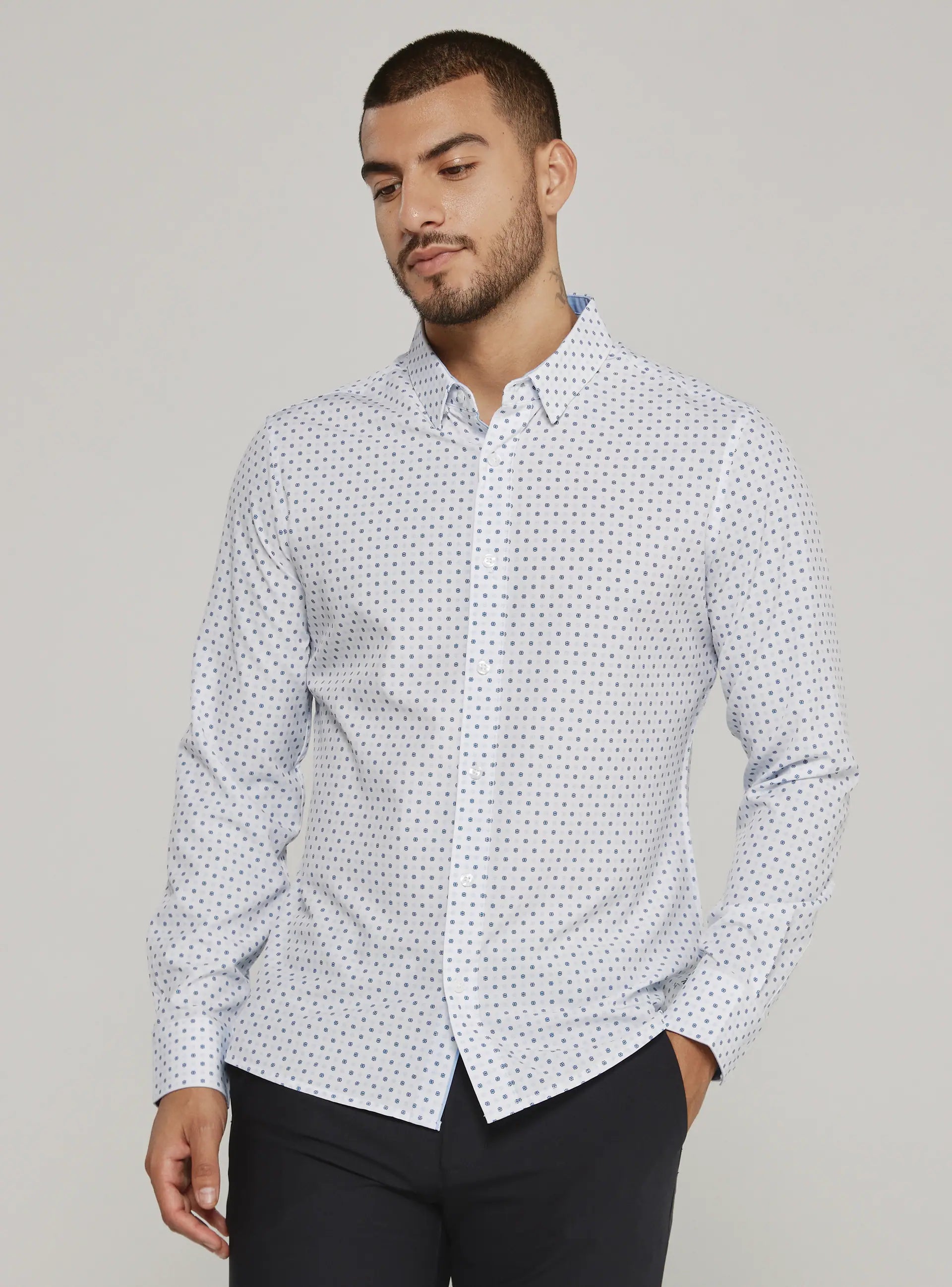 Amis Long Sleeve Shirt | White