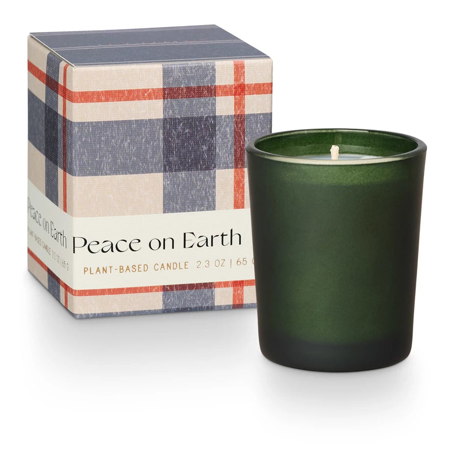  B&S Peace on Earth Boxed Votive Candle 