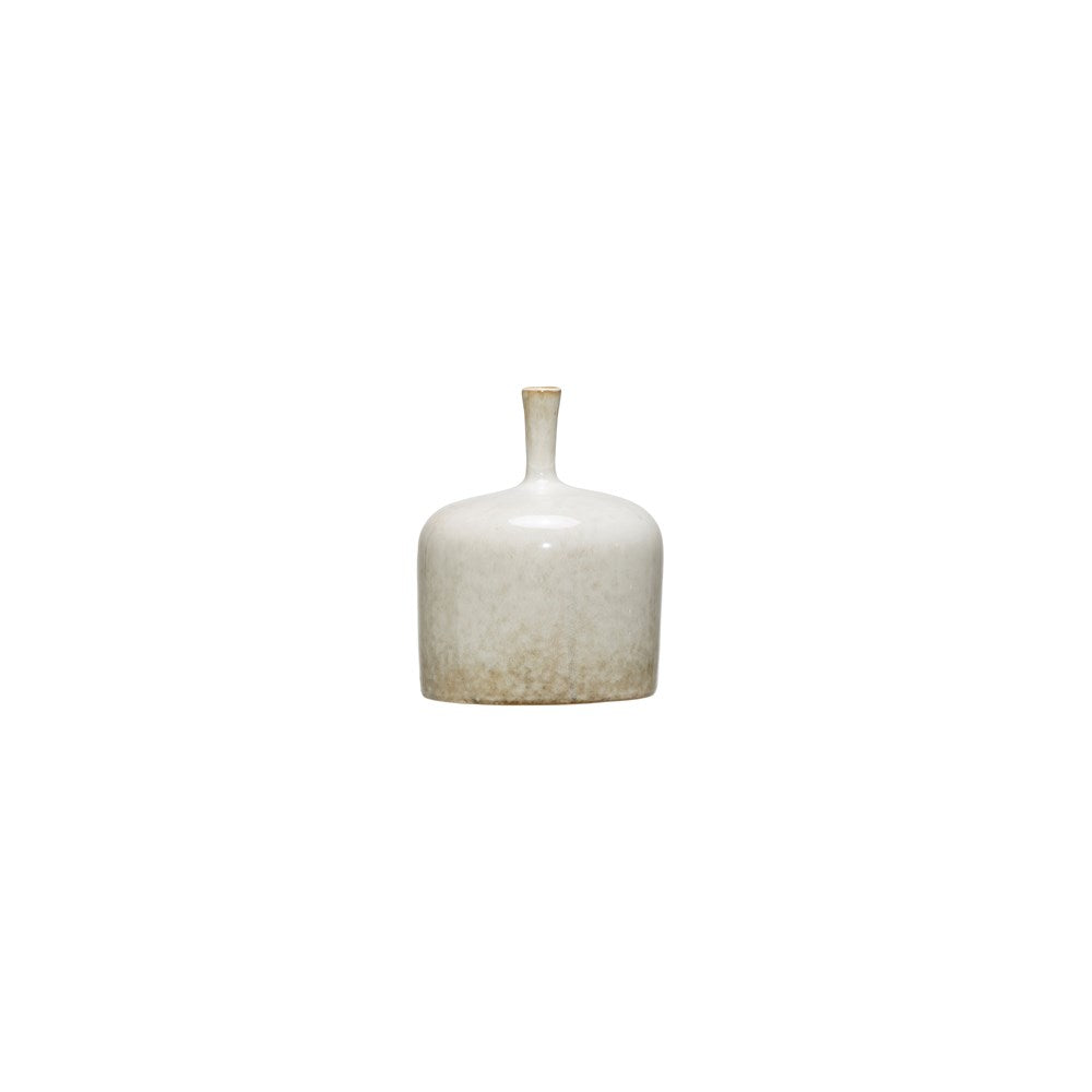  Stoneware Vase - White Glaze 