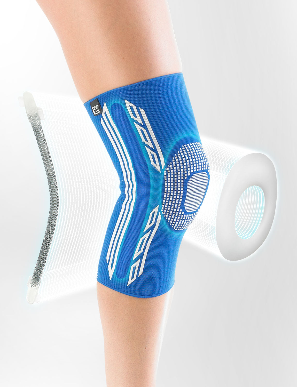 Airflow Plus Stabilized Knee Support with Silicone Patella Cushion