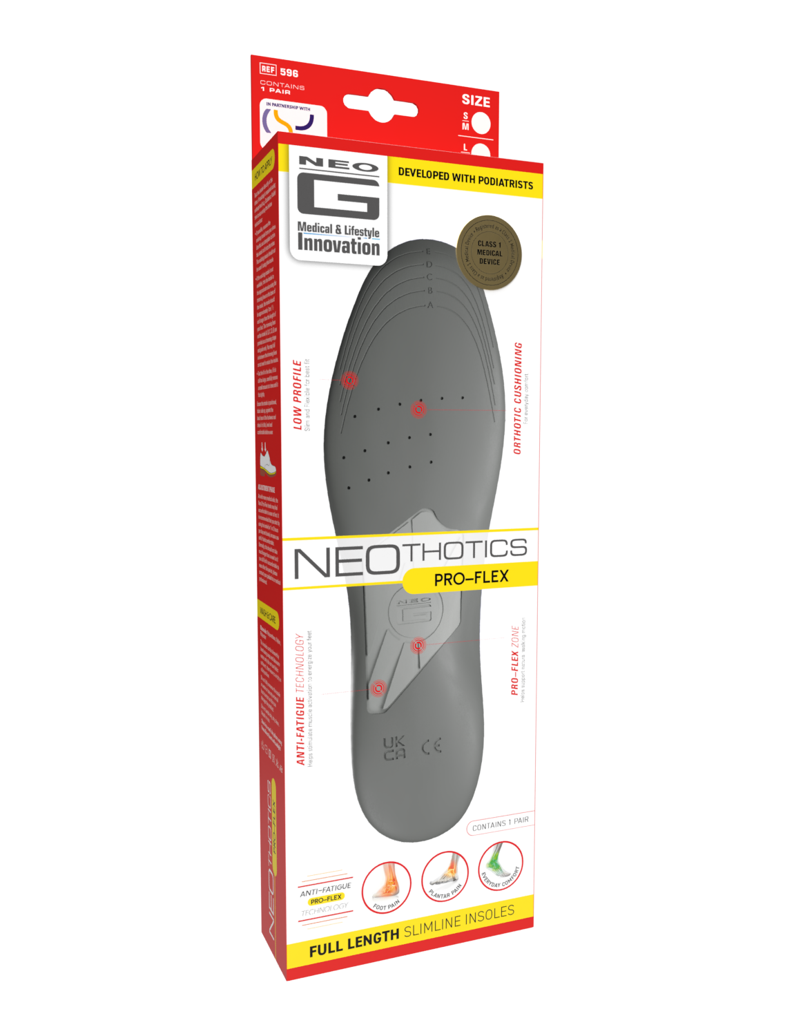 NeoThotics Pro-Flex Full Length Slimline Insoles