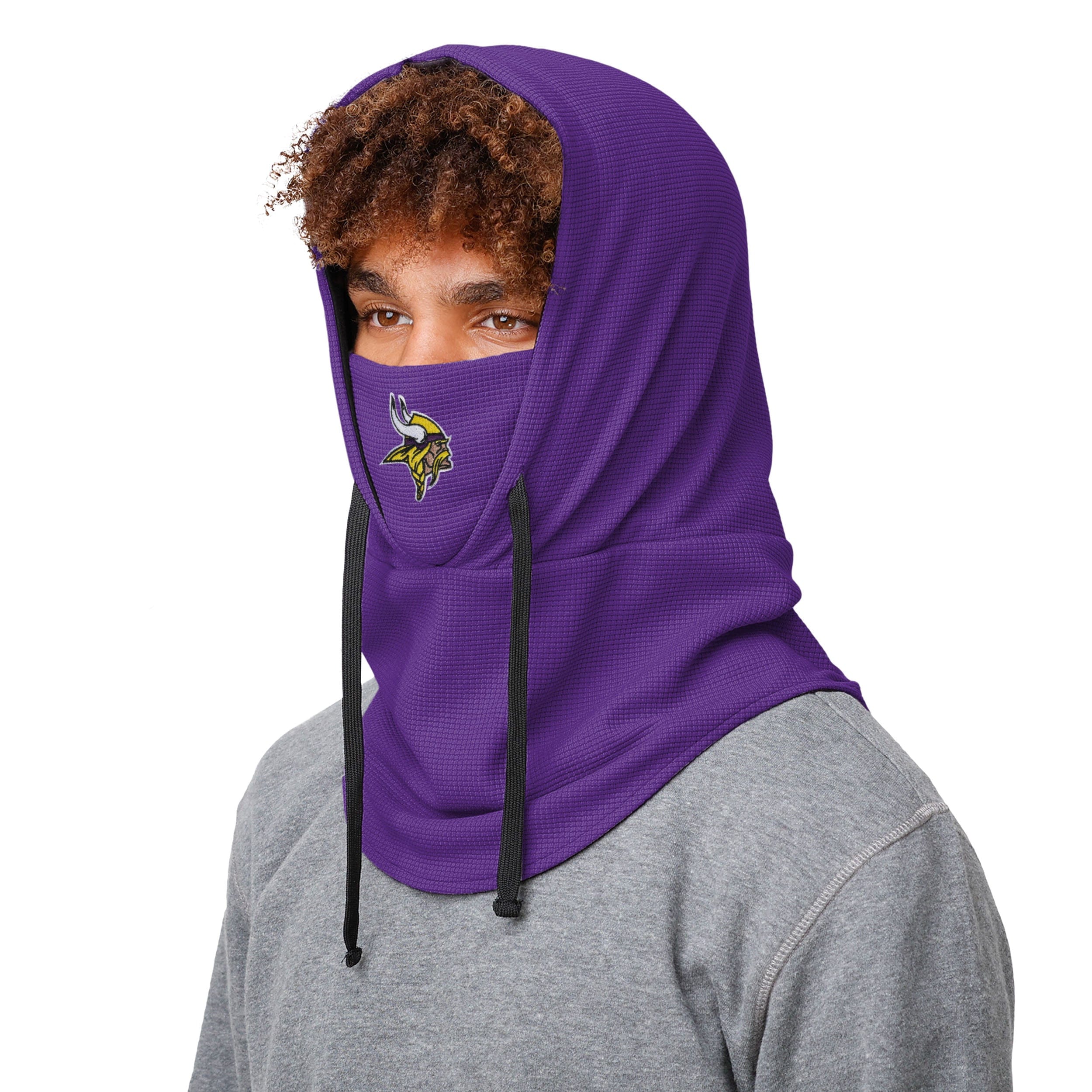 Minnesota Vikings NFL Waffle Drawstring Hooded Gaiter