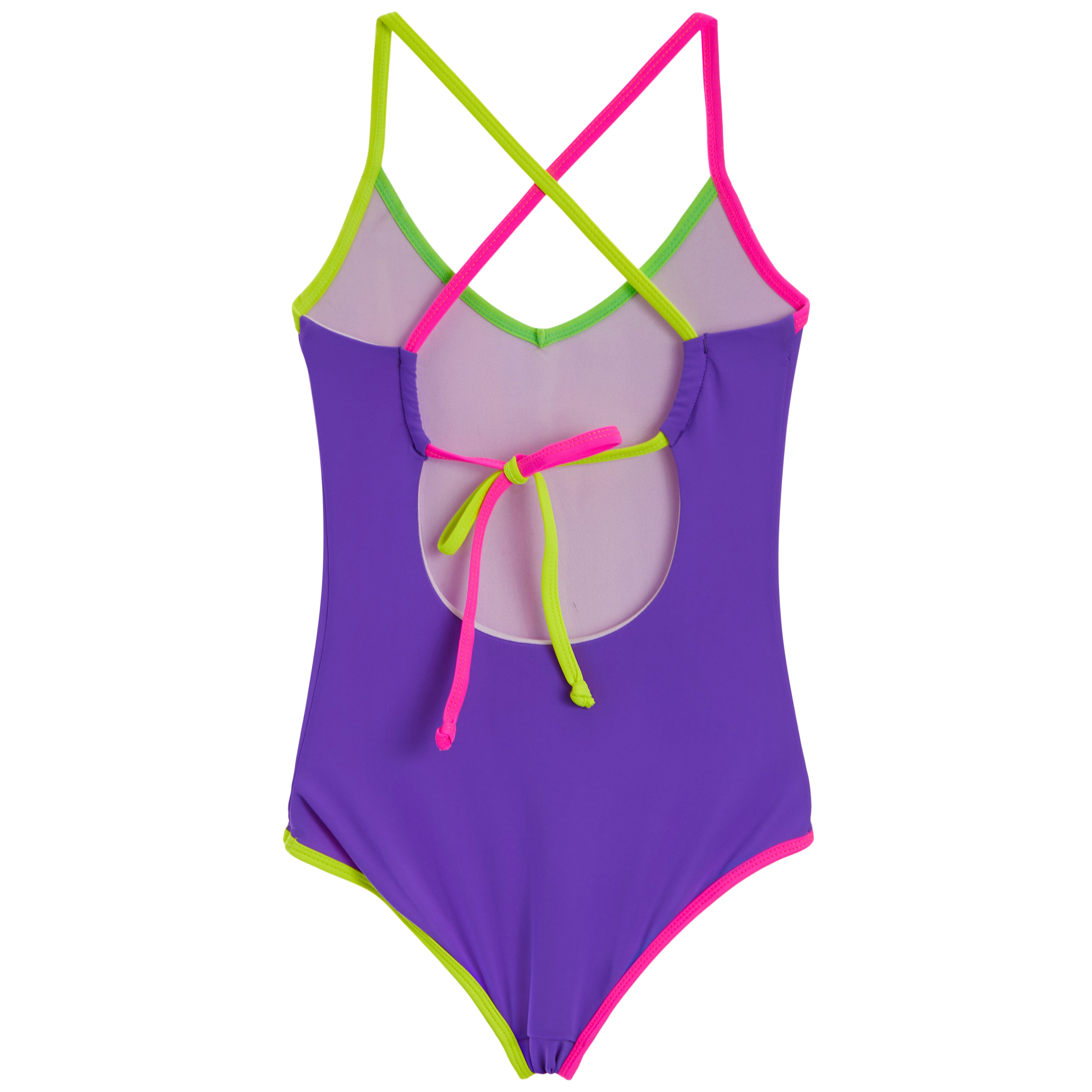 1pc Brooke Neon Binding Bathing Suit