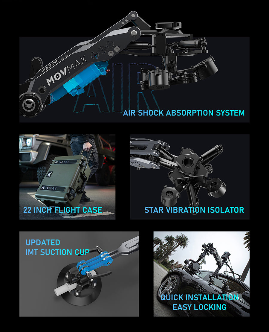 MOVMAX Razor Arm Air Shock Absorption system
