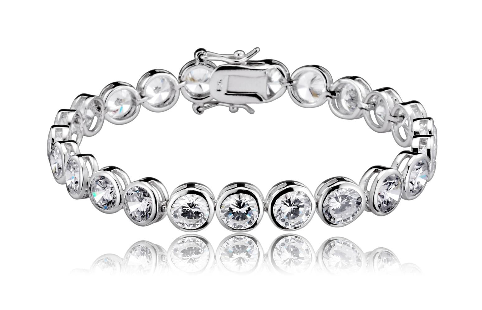 5ctw CZ Bezel Set Tennis Bracelet