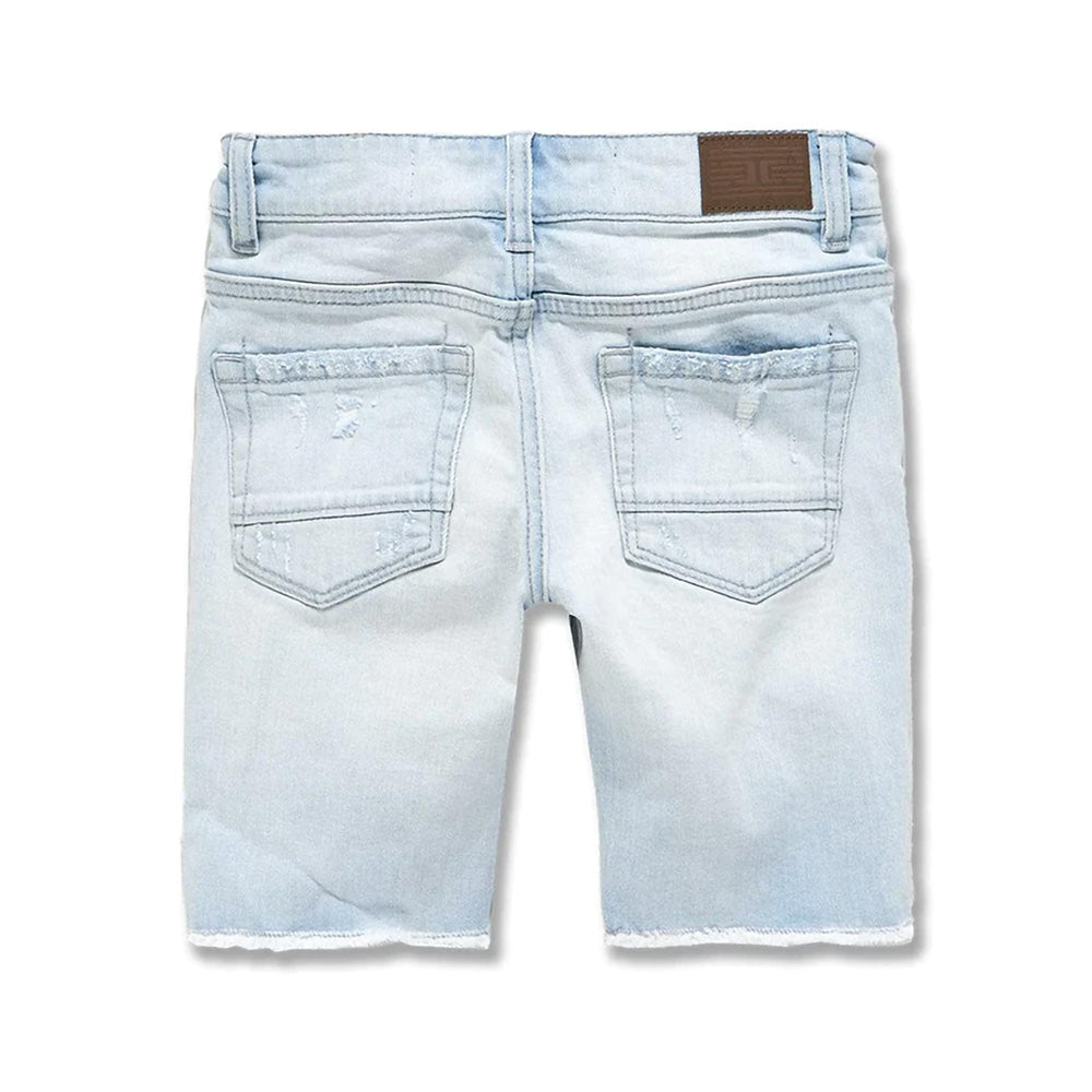 Jordan Craig Shredded Denim Toddler  Shorts Ice Blue