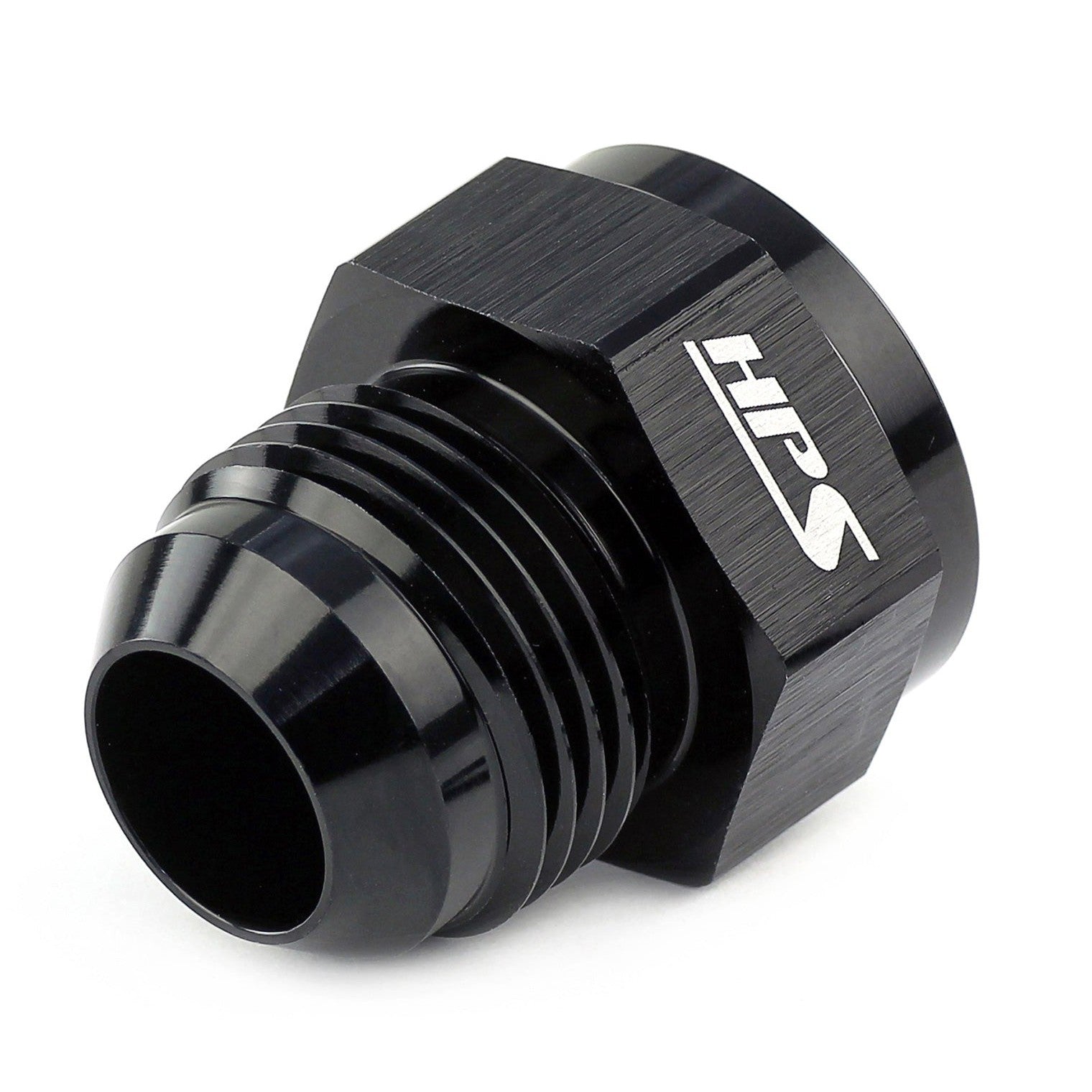 HPS AN Male to Female Expander Adapter Fitting [Straight] [AN -6 to -8] (Aluminum, Black)