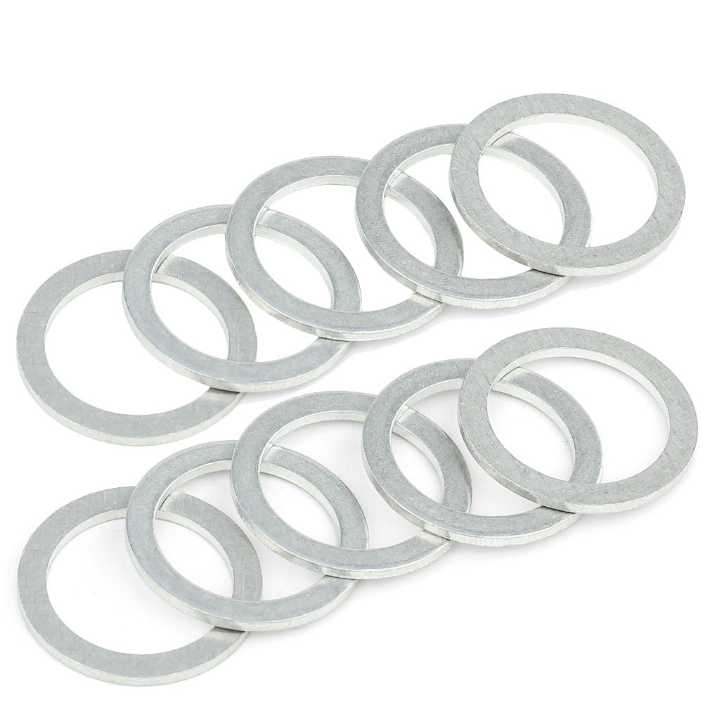 HPS Crush Sealing Washer [M16] (Aluminum, Silver) (10PCs)