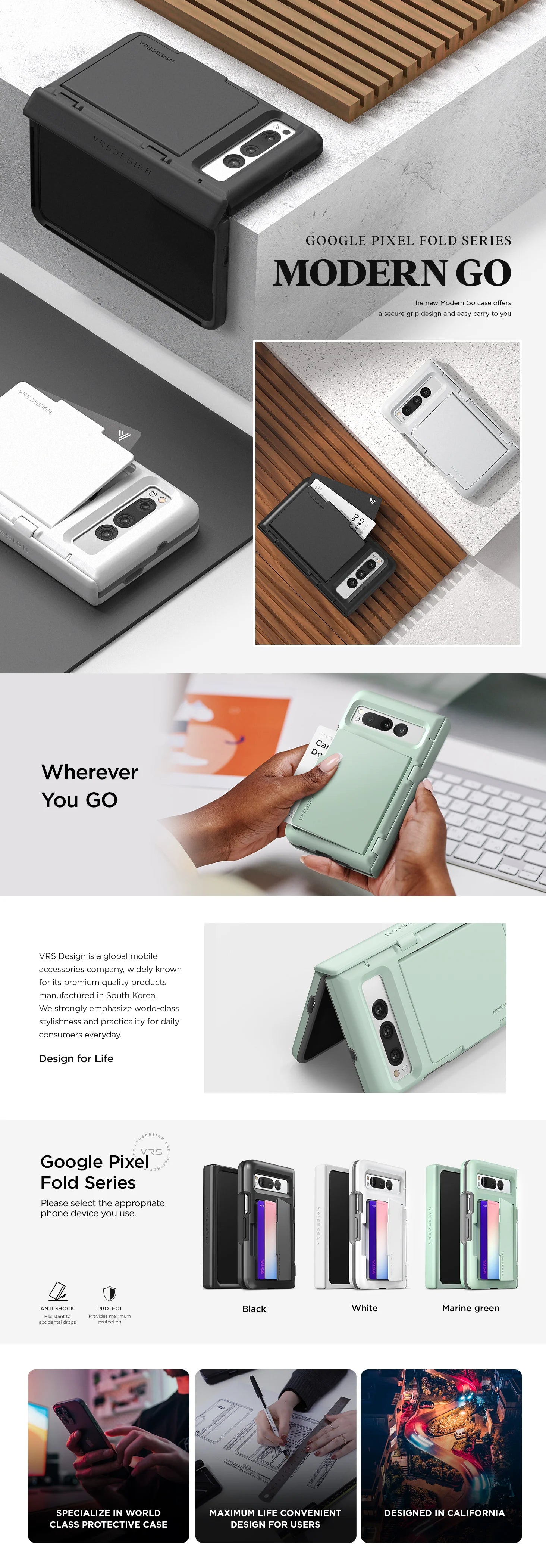 Google Pixel Fold Case Terra Guard Modern GO Series