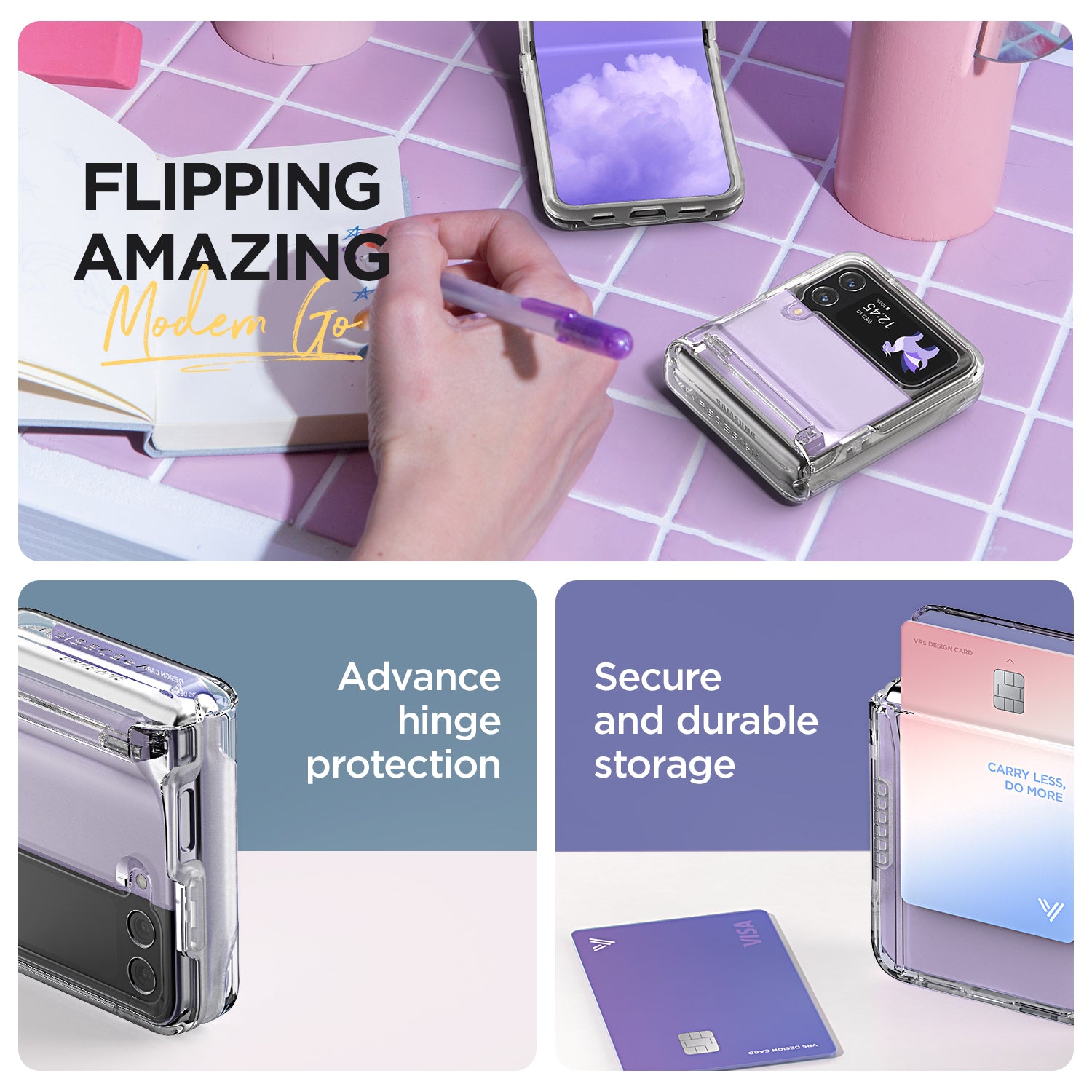 Galaxy Z Flip 4 Case Terra Guard Modern GO