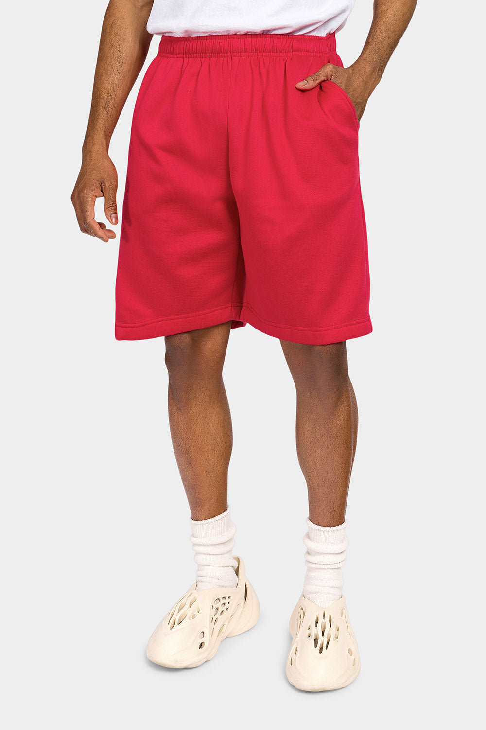 Essential Solid Fleece Shorts