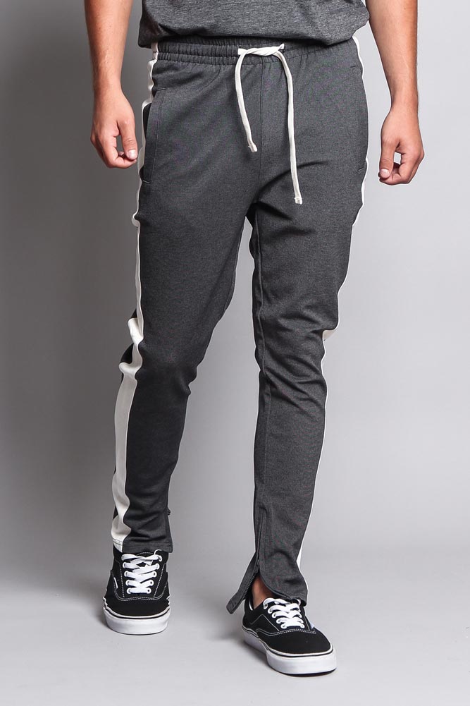 Premium Stretch Slim Fit Striped Track Pants