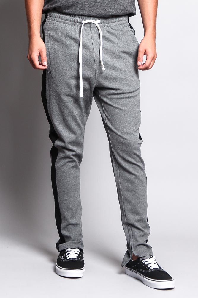 Premium Stretch Slim Fit Striped Track Pants