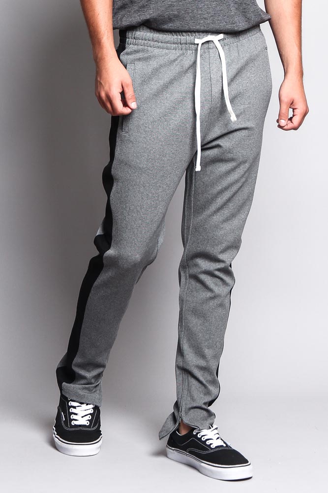 Premium Stretch Slim Fit Striped Track Pants