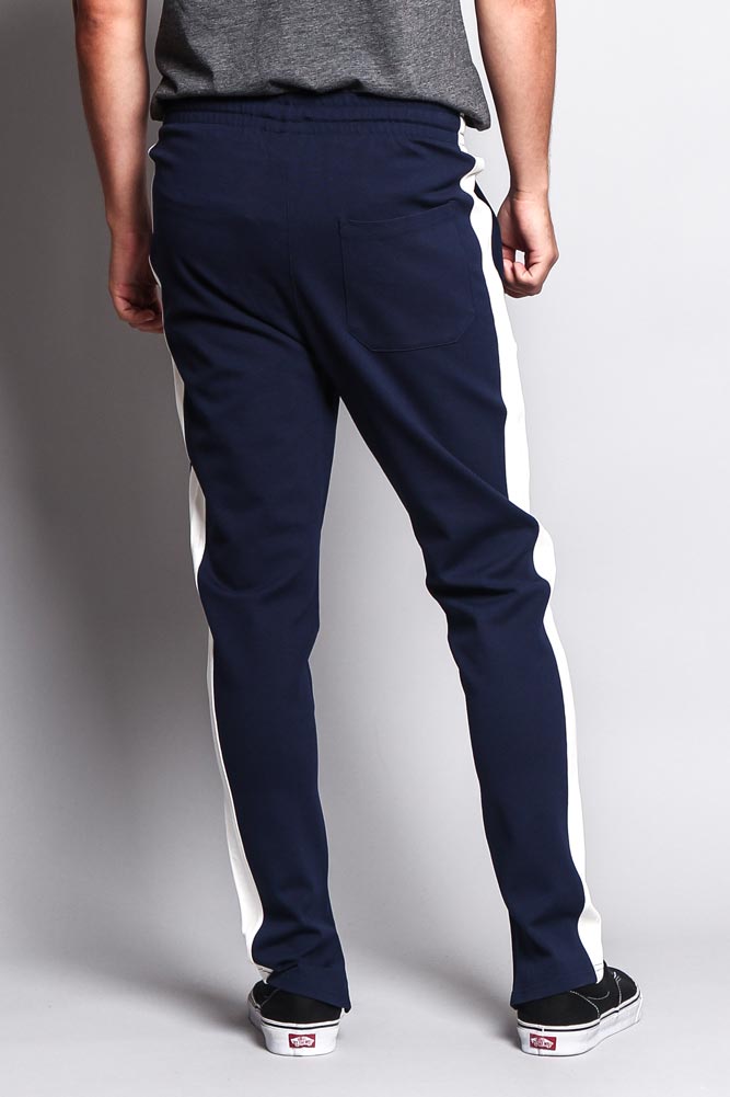 Premium Stretch Slim Fit Striped Track Pants