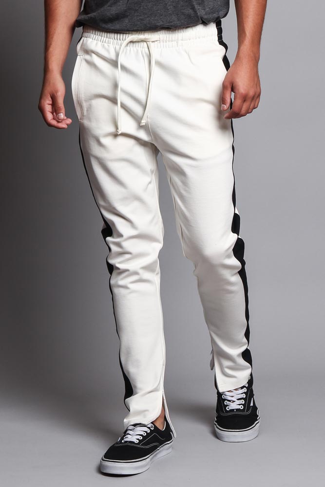 Premium Stretch Slim Fit Striped Track Pants