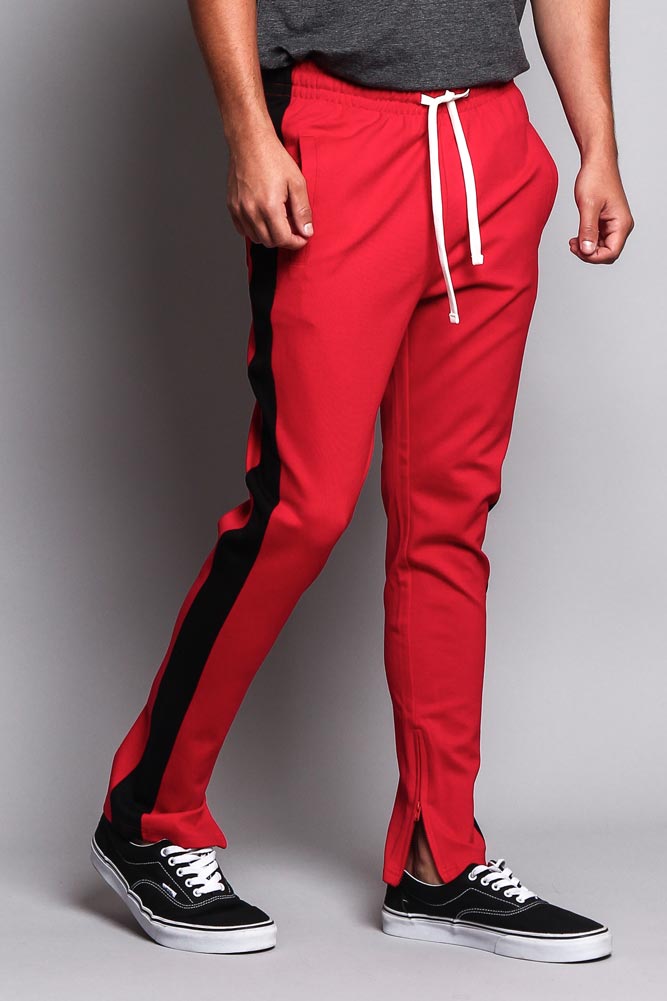 Premium Stretch Slim Fit Striped Track Pants