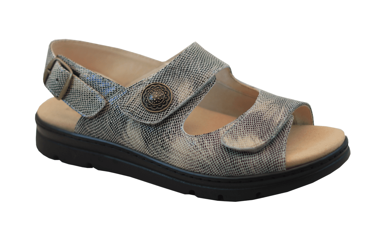 Pilgrim Women Sandals -D1117 Relive - Beige Snake