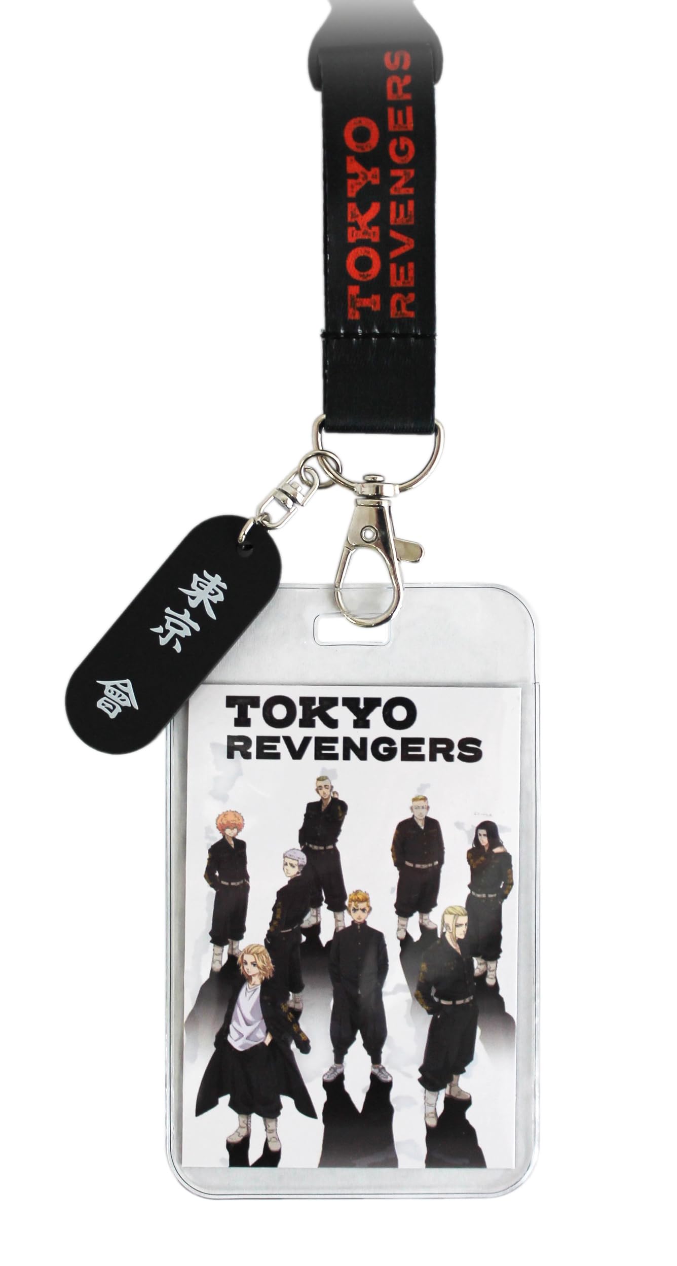 Tokyo Revengers Manga Anime ID Badge Holder Lanyard Keychain Lanyard w/Rubber Pendant