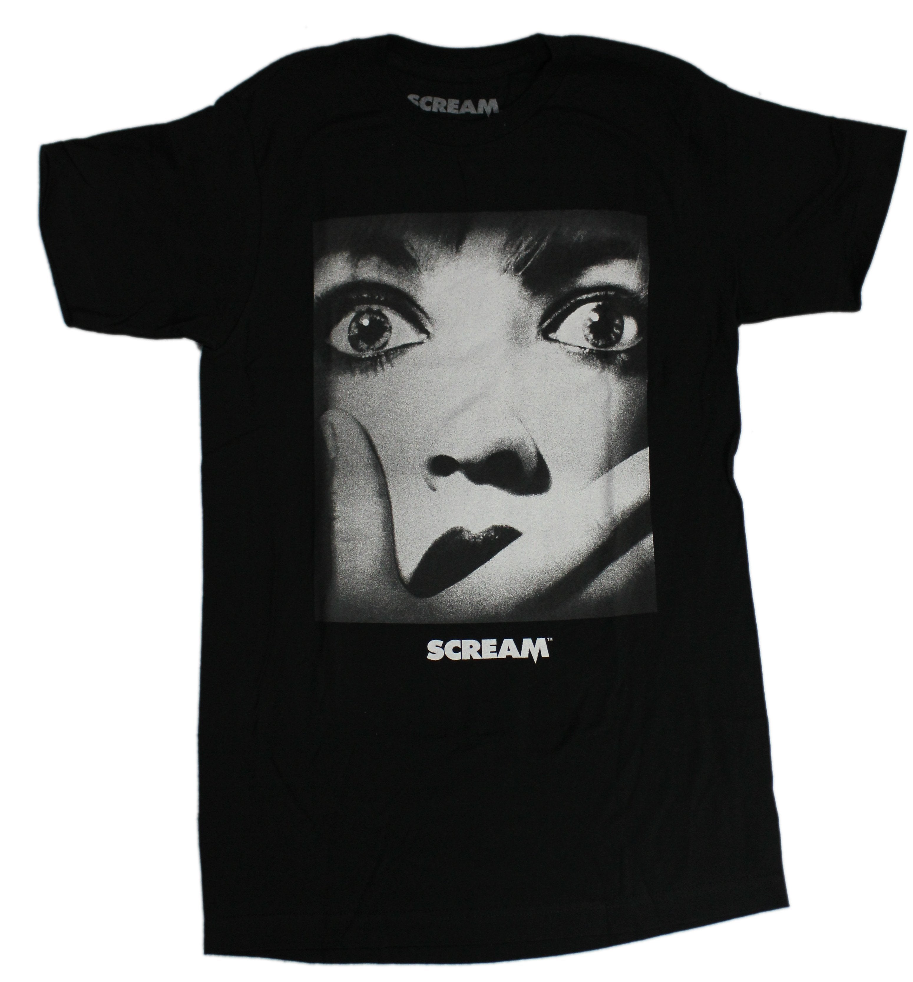 Scream Mens T-Shirt - Movie Poster Close Up Face Image