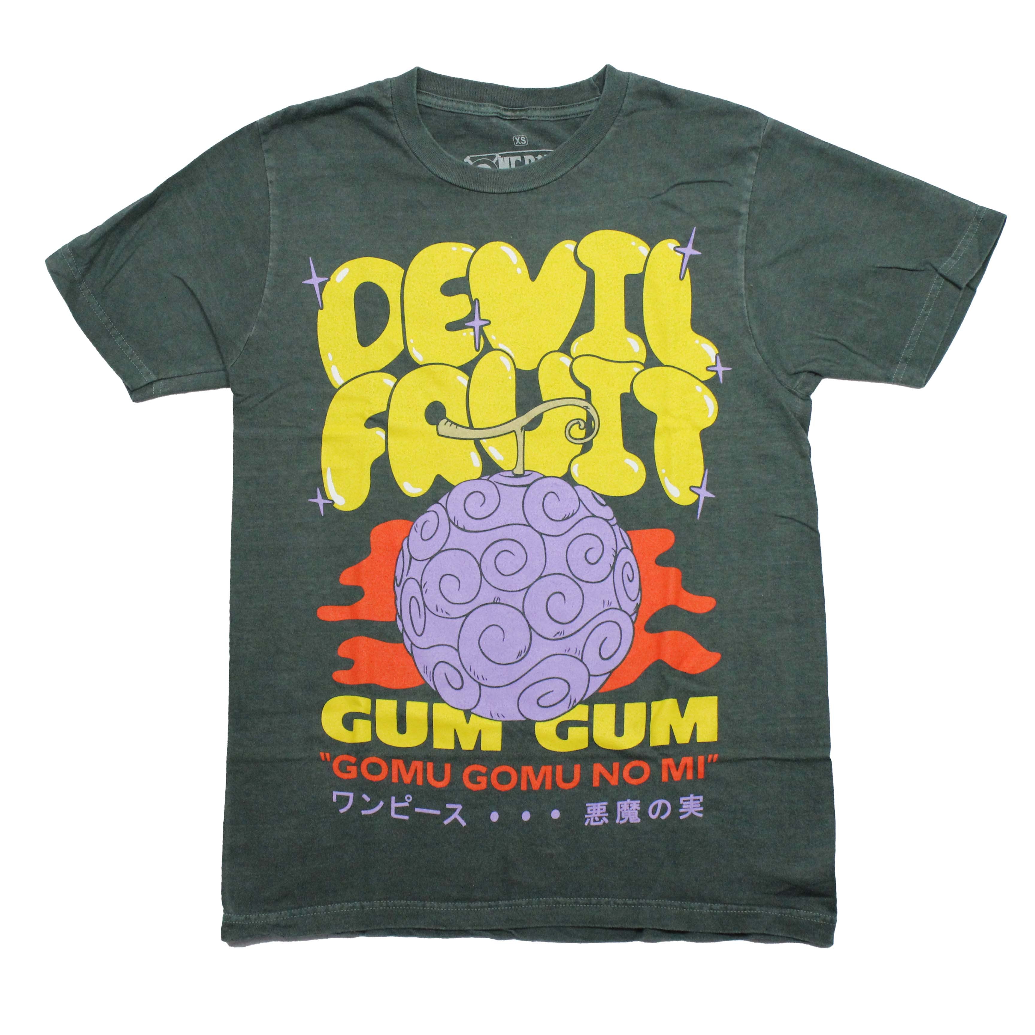 One Piece  Mens T-Shirt - Devil Fruit Gum Gum 